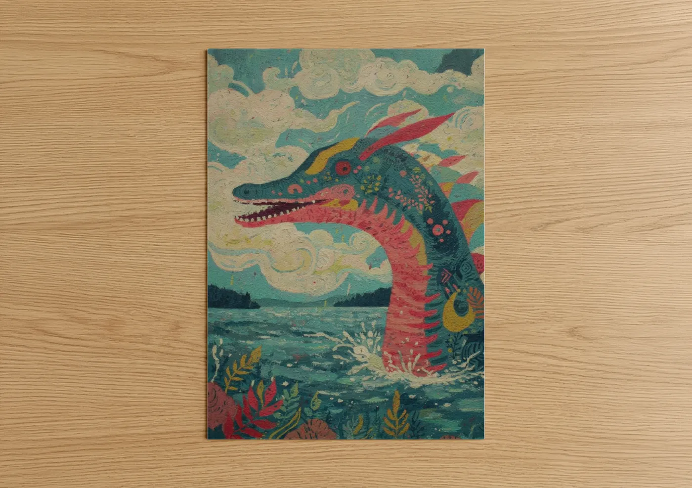 Loch Ness Monster Mythical Creature Wall Art