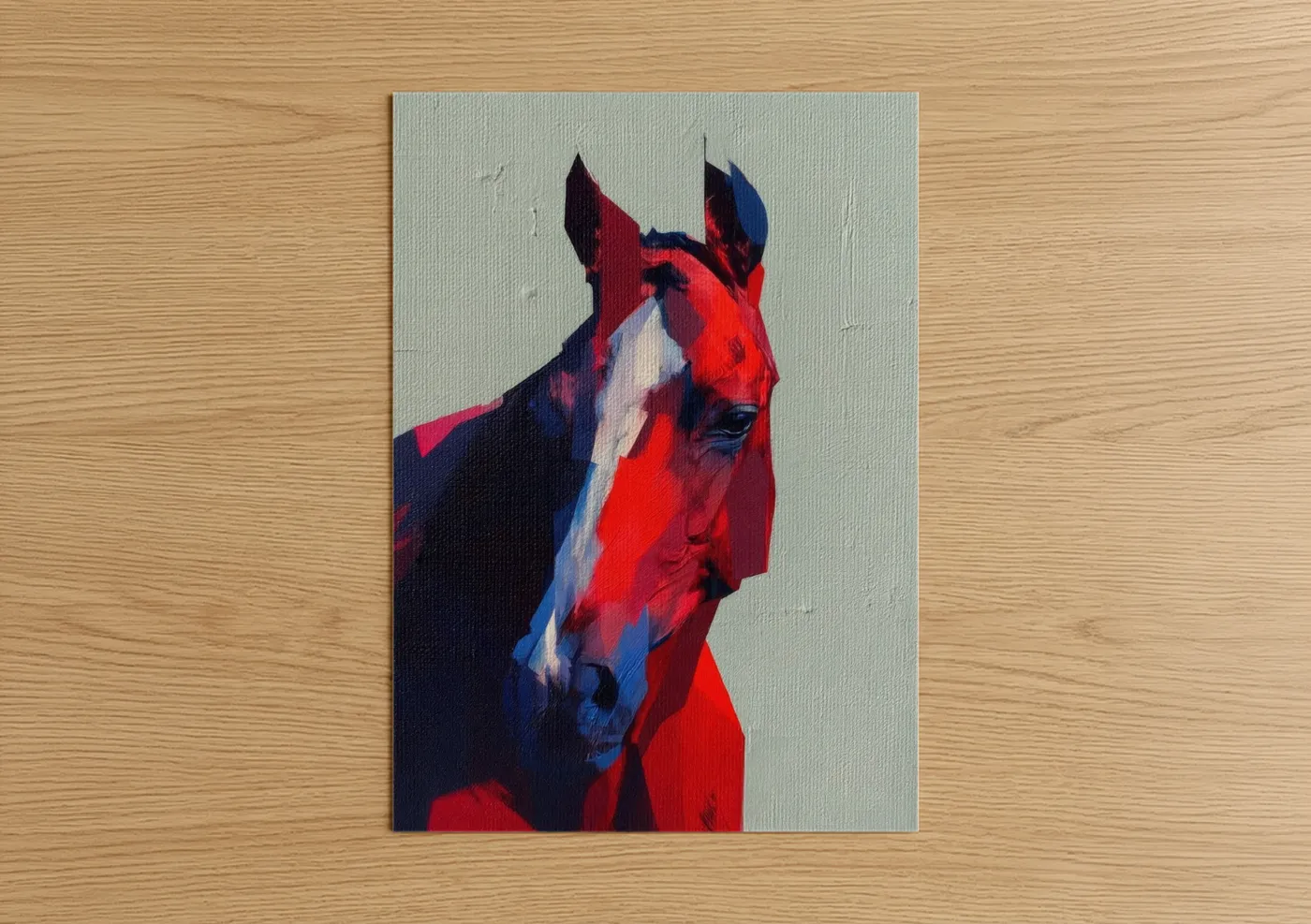 Crimson Quarter Horse Modern Pop Wall Art