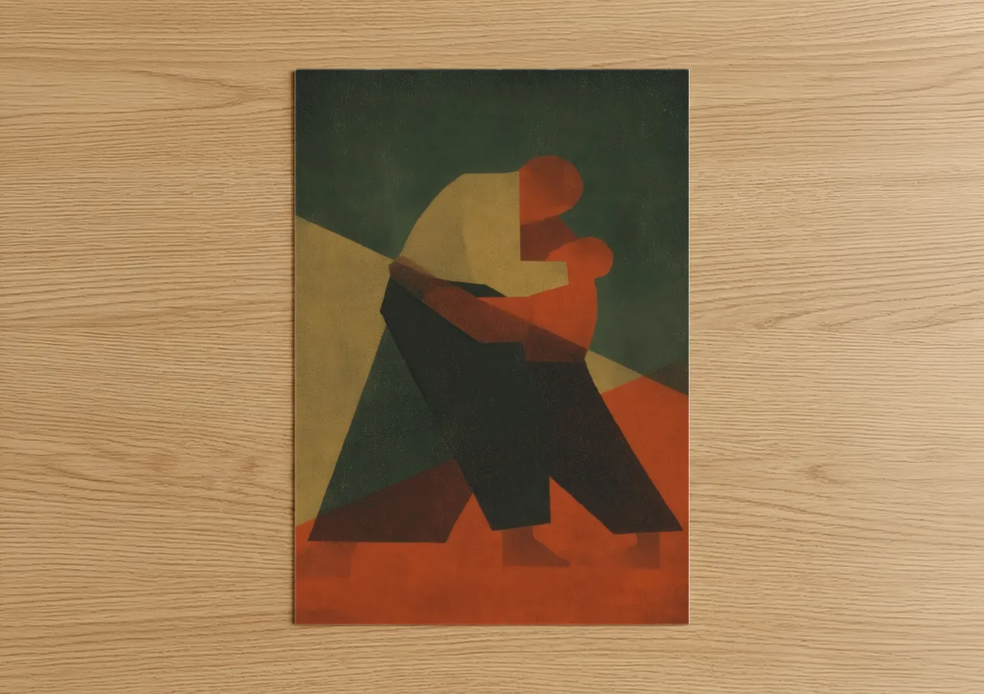 Jiu Jitsu Grappling Abstract Wall Art