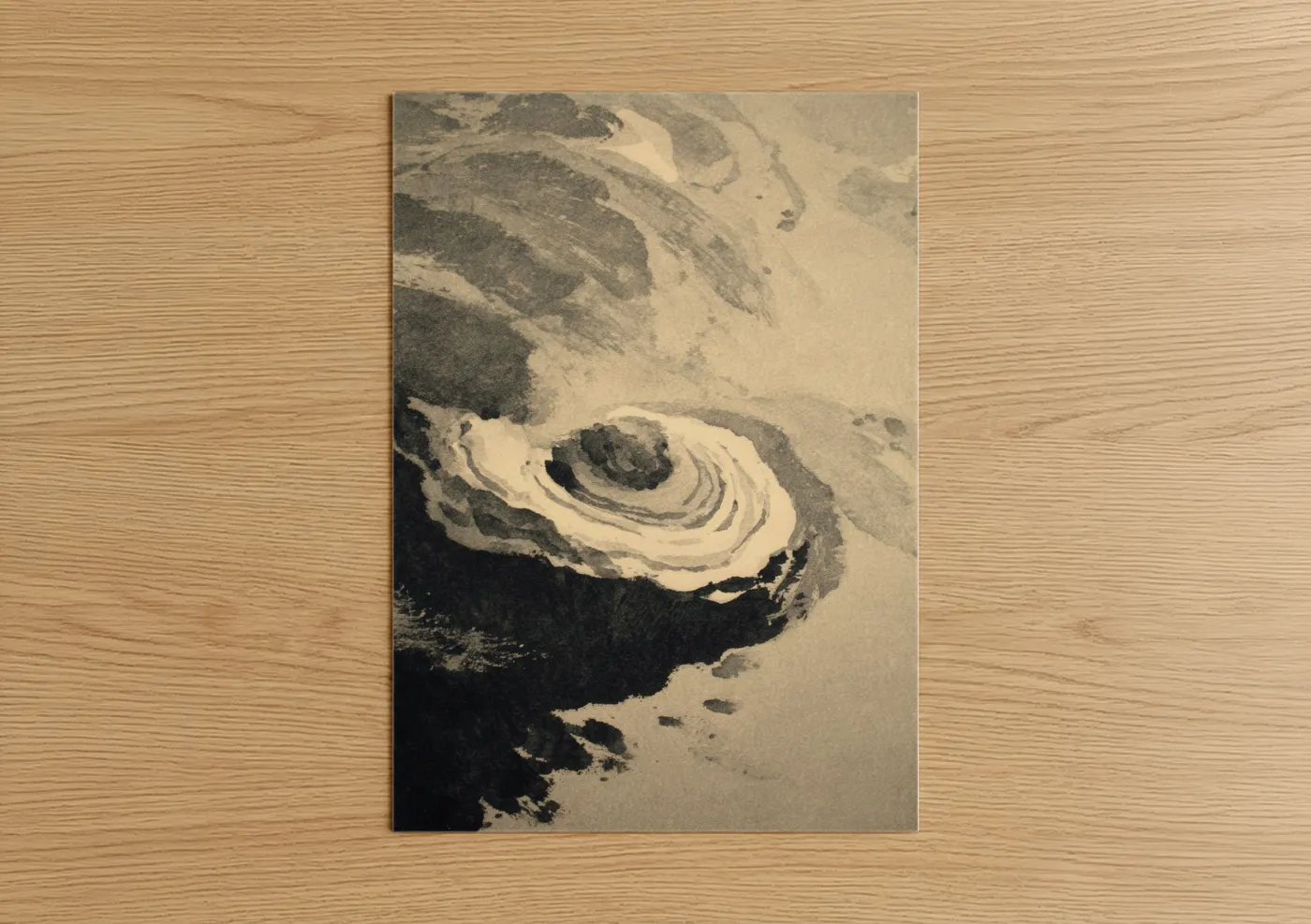 Aerial Oyster Satellite Imagery Wall Art