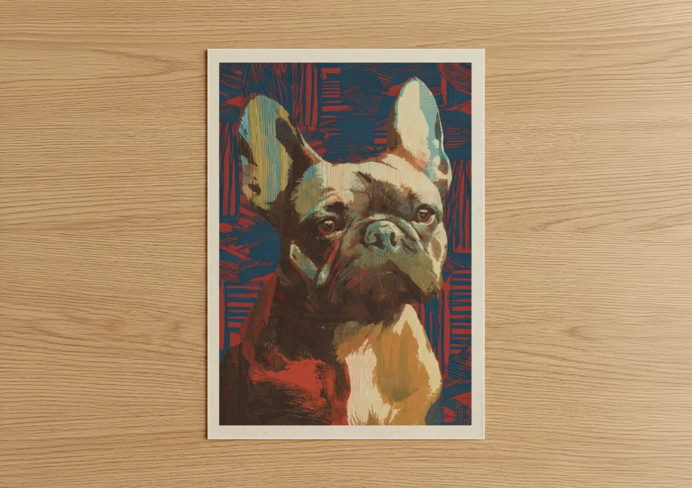 Bold Bulldog Portrait Pop Wall Art