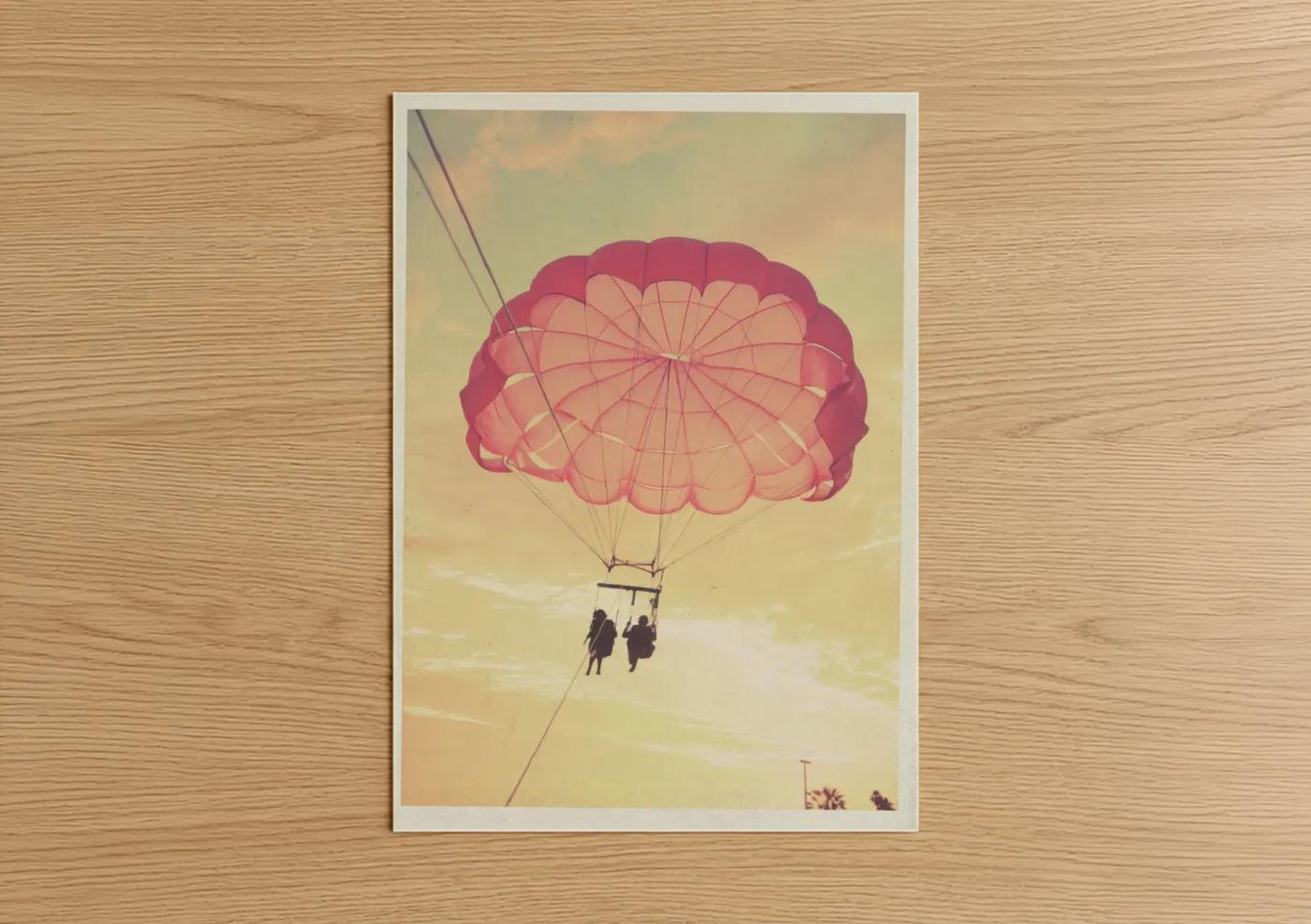 Golden Parasail Adventure Sunset Wall Art