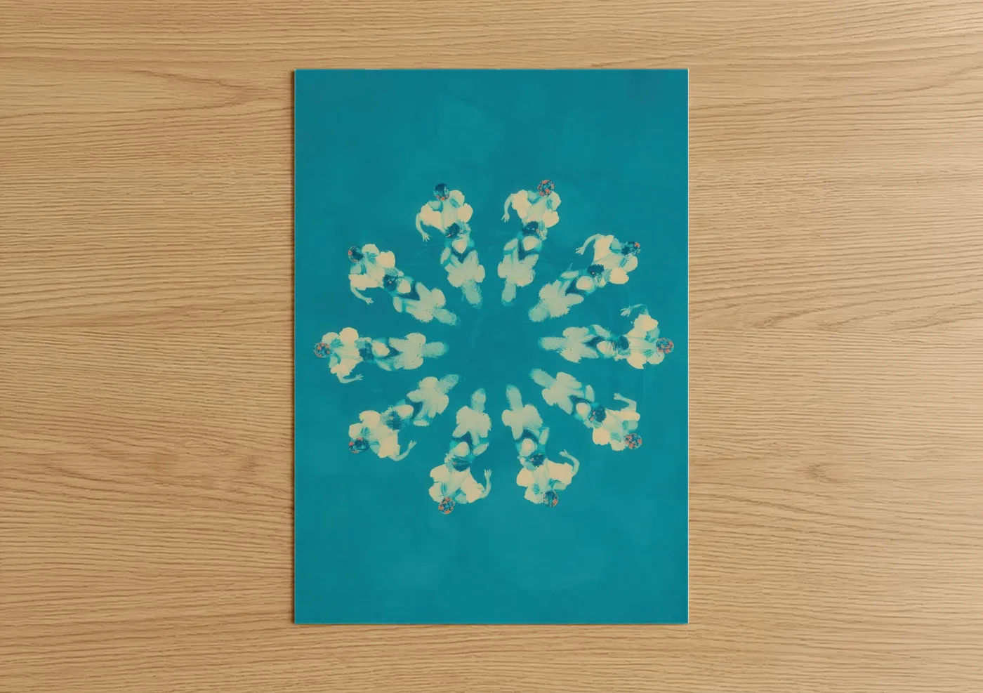 Synchronized Swimming Aerial View Wall Art