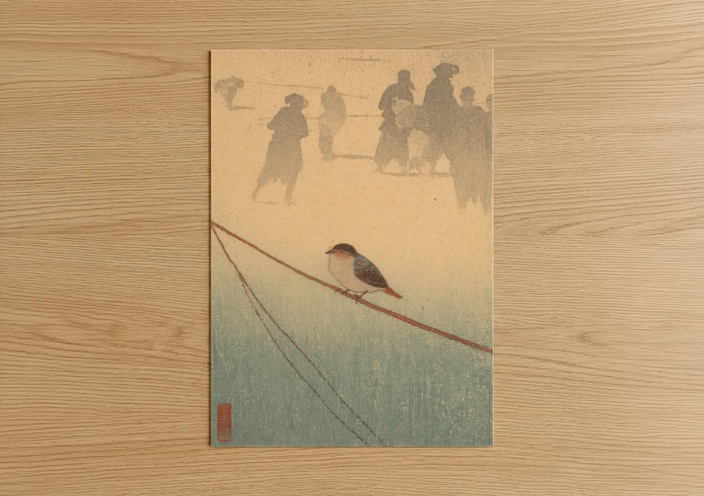 Cricket Shadow Players Japanese Art Wall Art