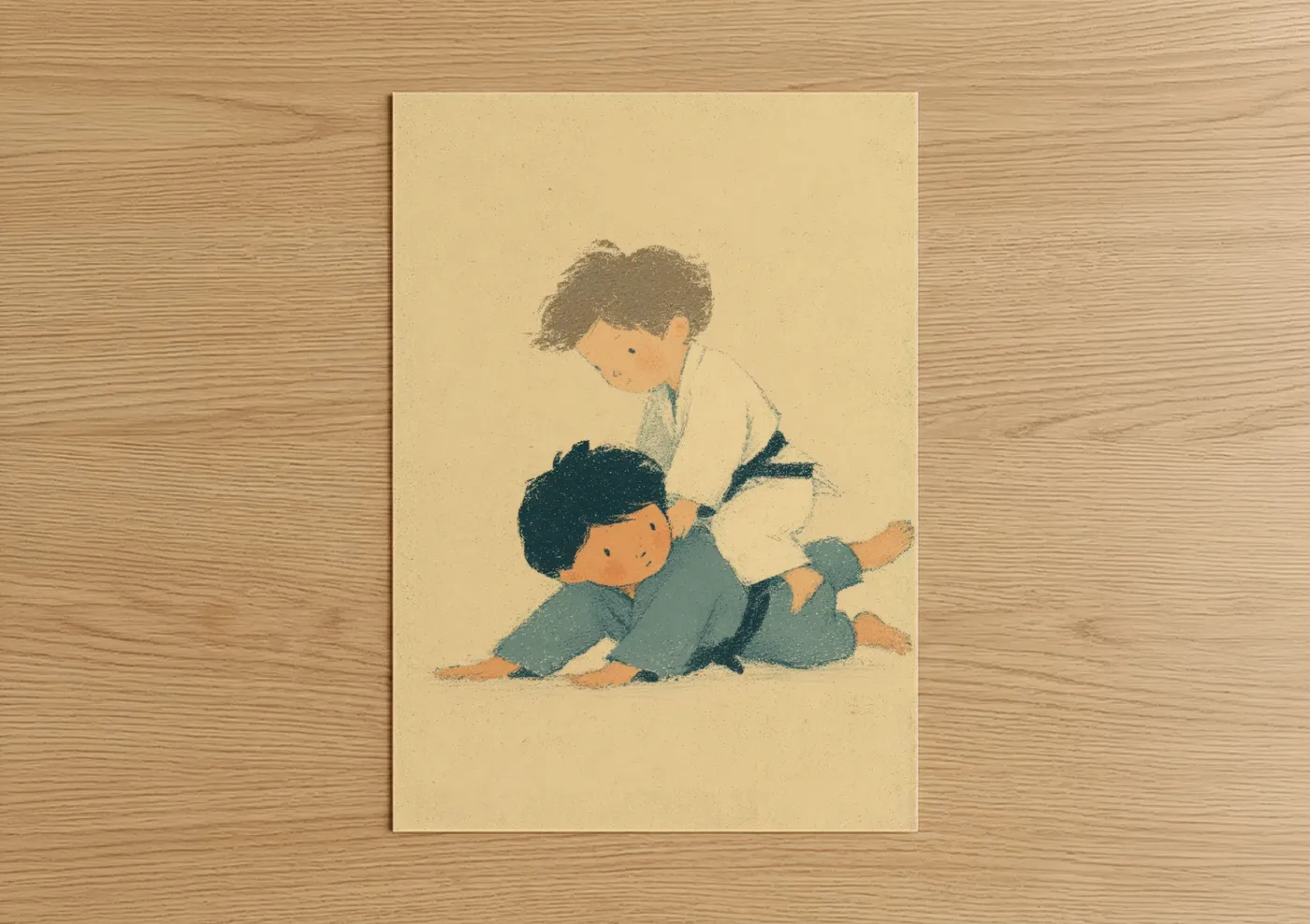 Gentle Judo Lesson Martial Arts Wall Art