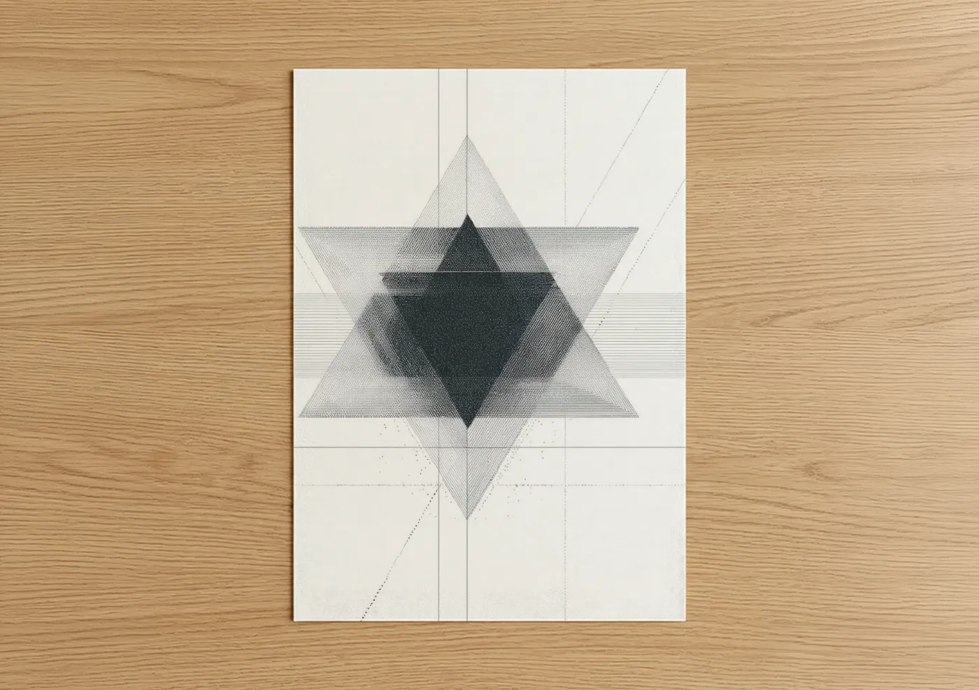 Sacred Star Geometry Abstract Wall Art