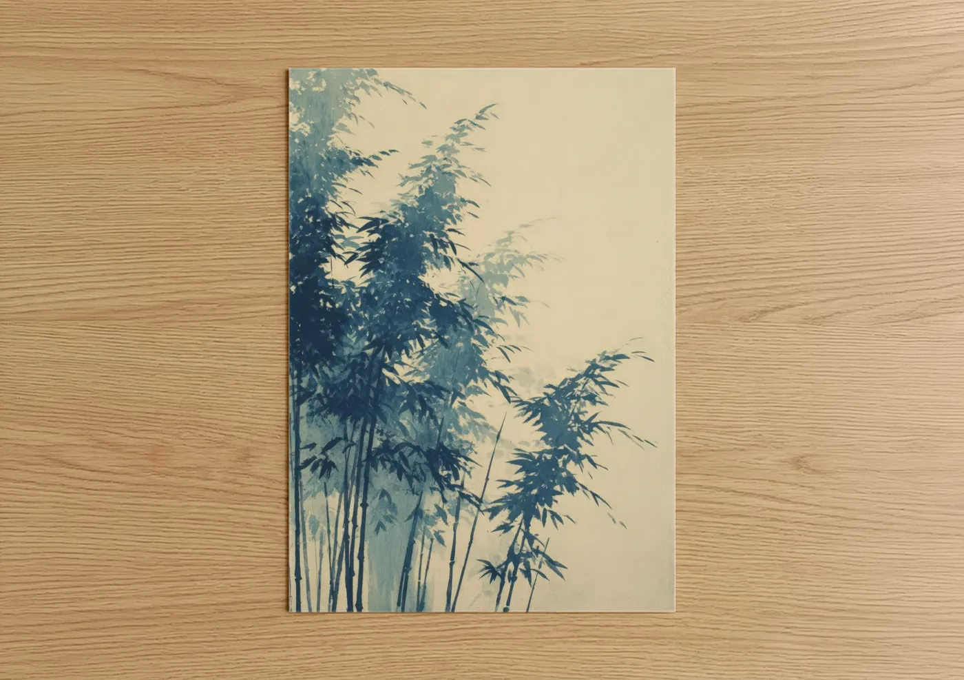 Misty Bamboo Grove Japanese Zen Wall Art