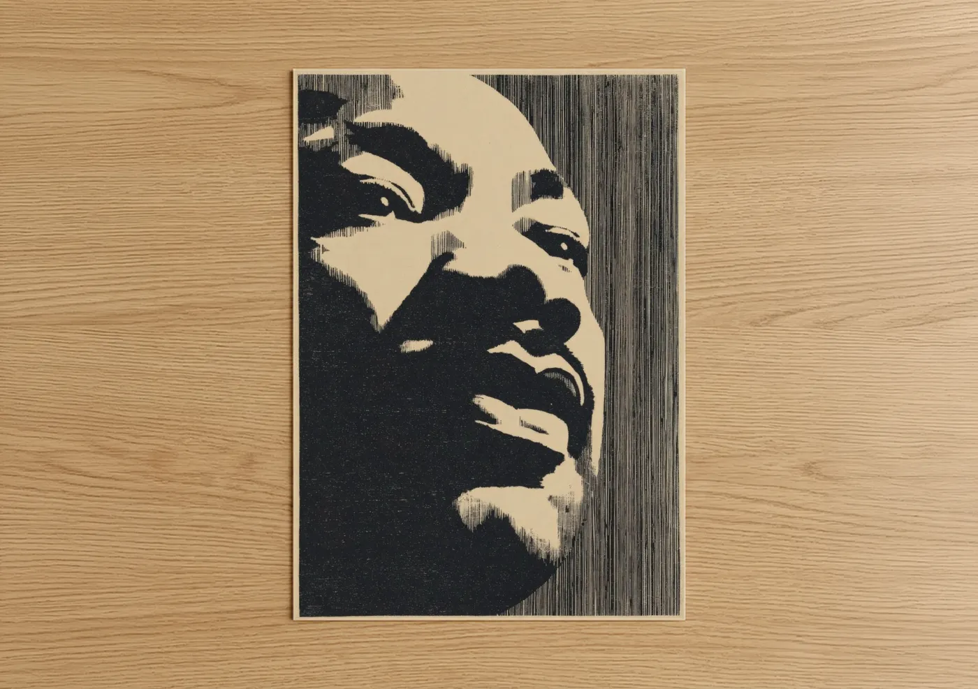 Martin Luther King Jr. Civil Rights Portrait Wall Art