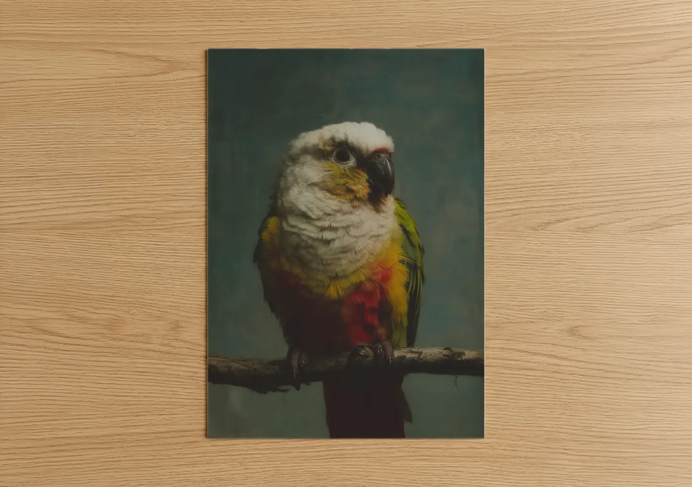 African Eagle Parrot Portrait Wall Art