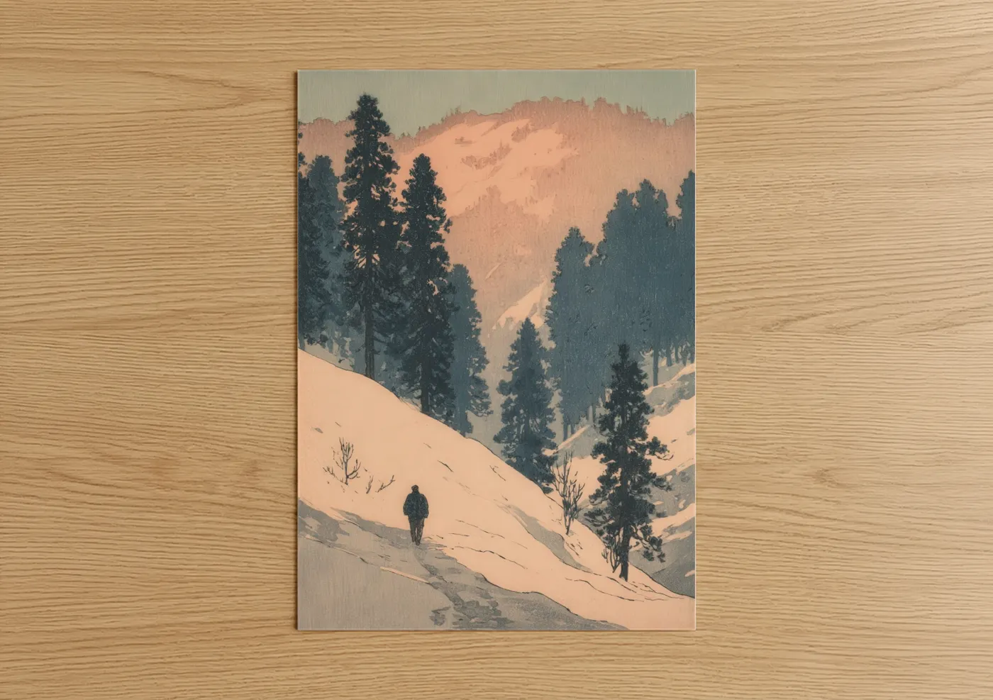 Snowy Sierra Nevada Mountain Winter Landscape Wall Art