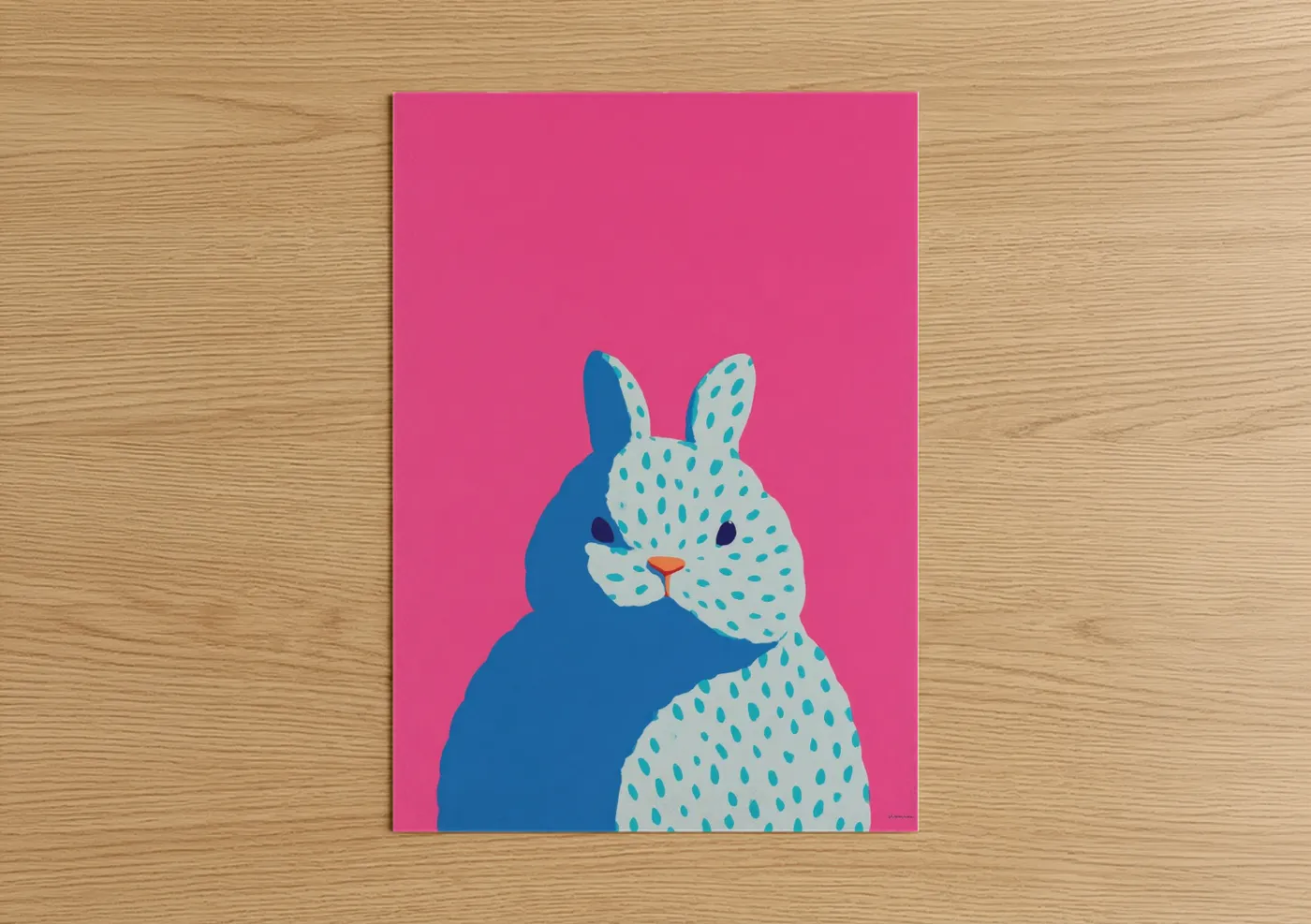 Spotted Rabbit Modern Pop Wall Art