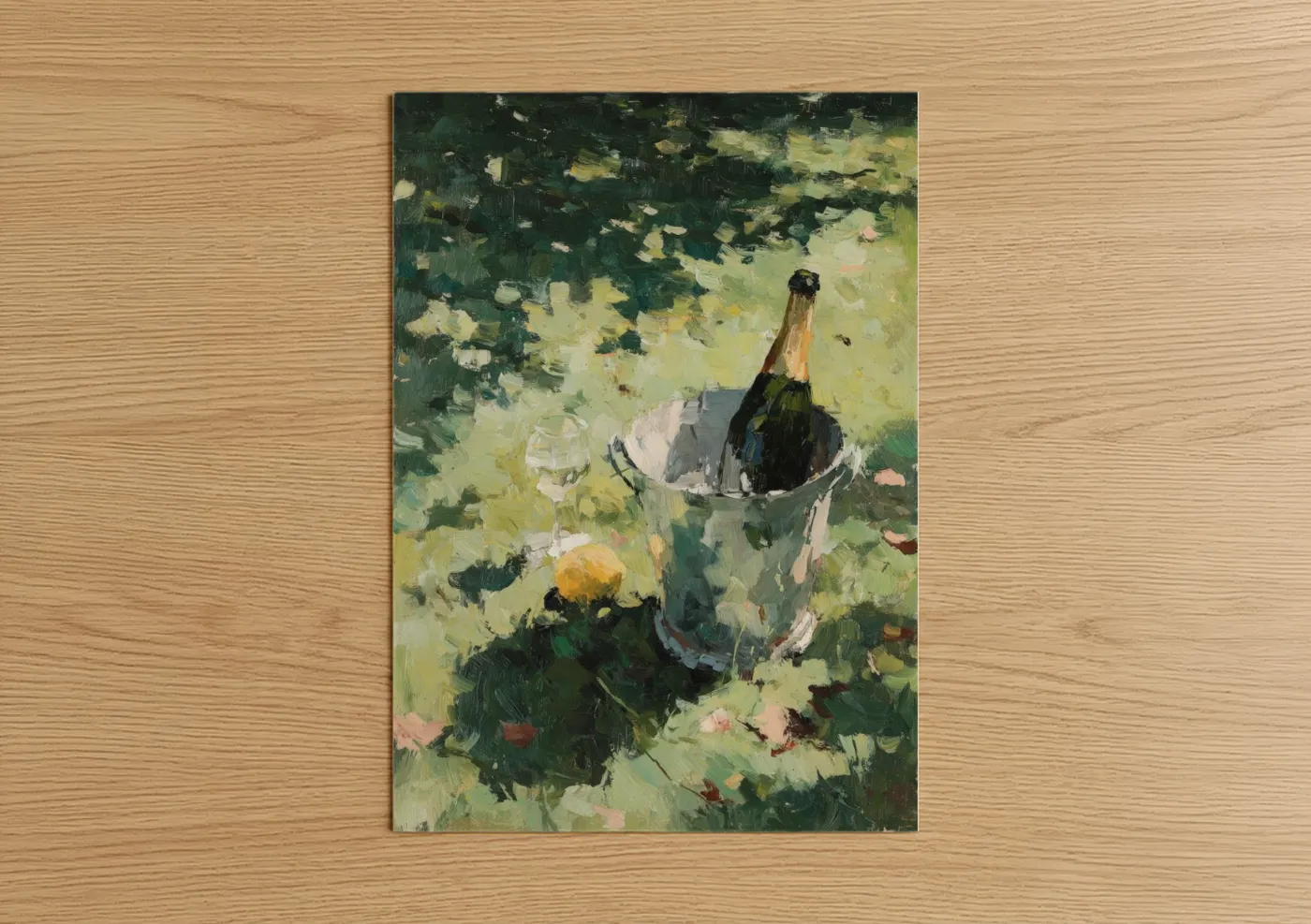 Champagne Garden Celebration Impressionist Wall Art