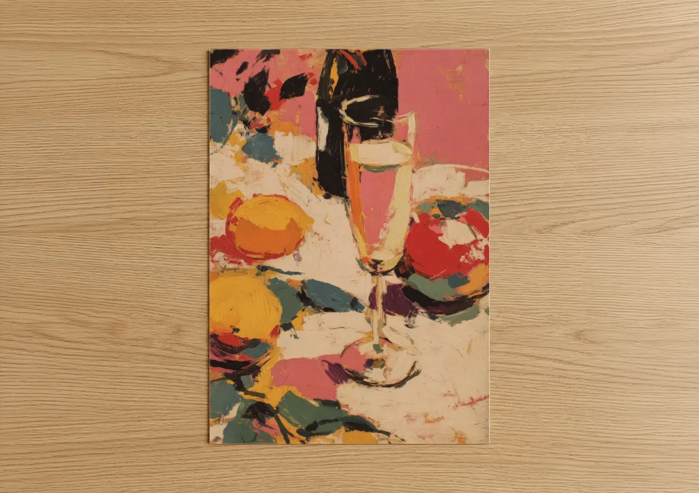 Vibrant Champagne Celebration Wall Art