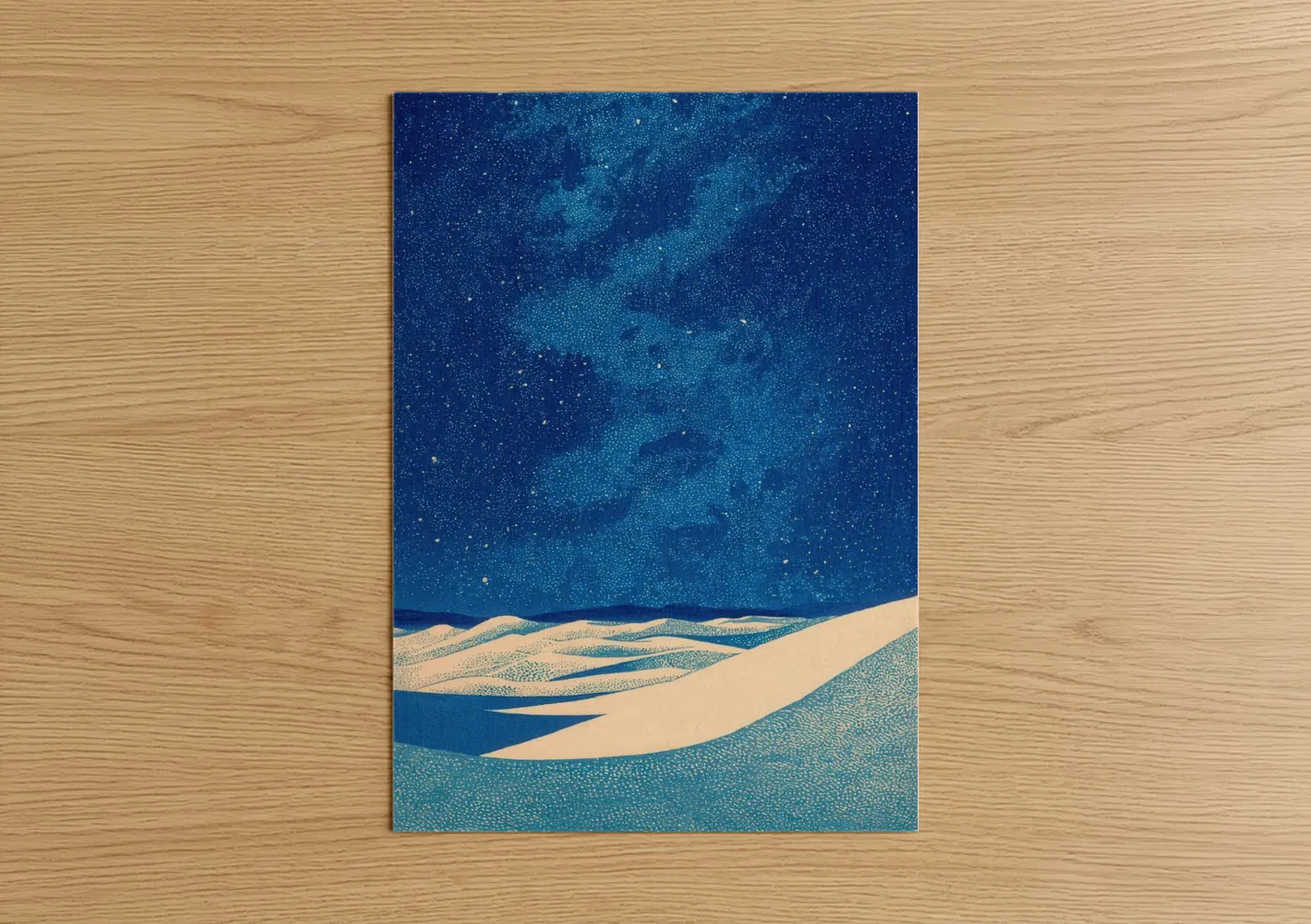 Islamic Desert Night Starry Sky Wall Art