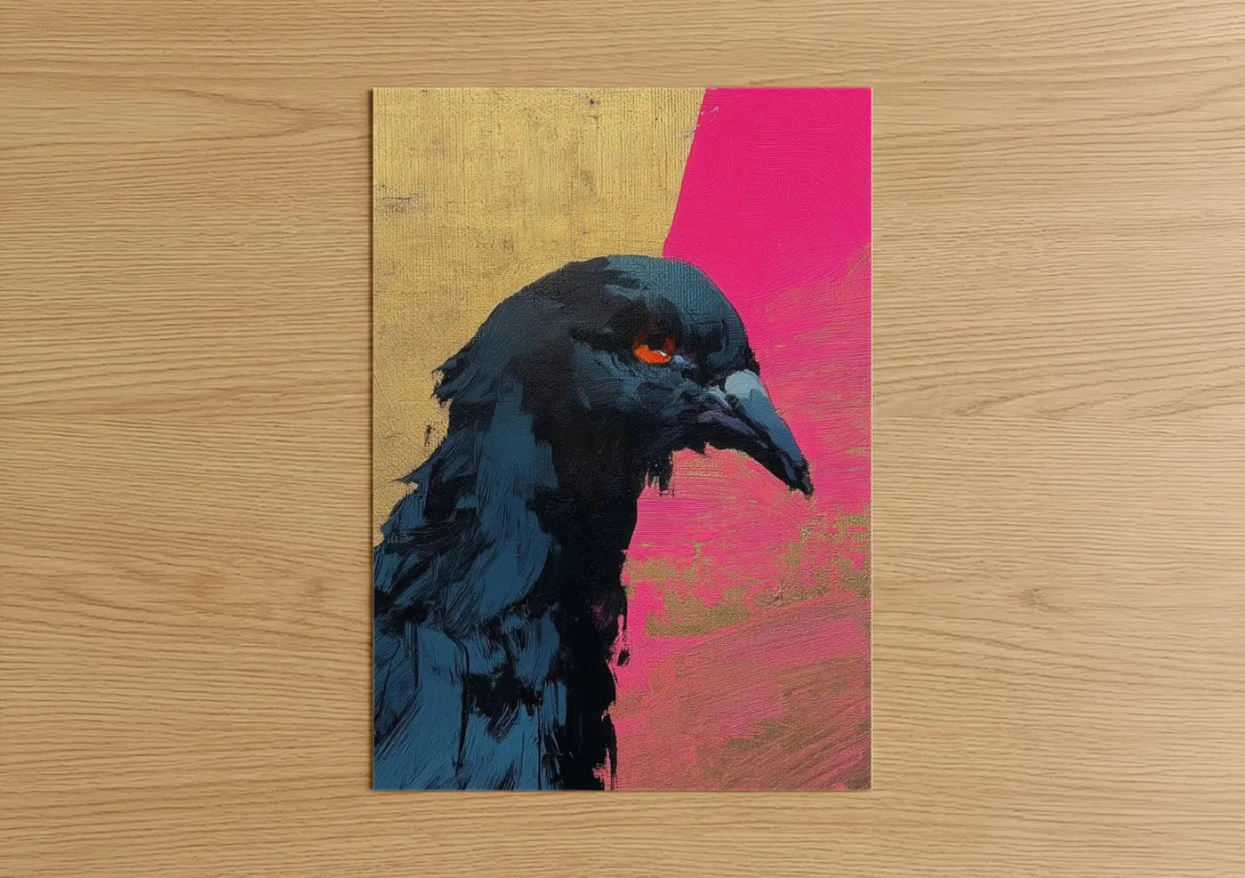 Neon Pigeon Modern Pop Wall Art