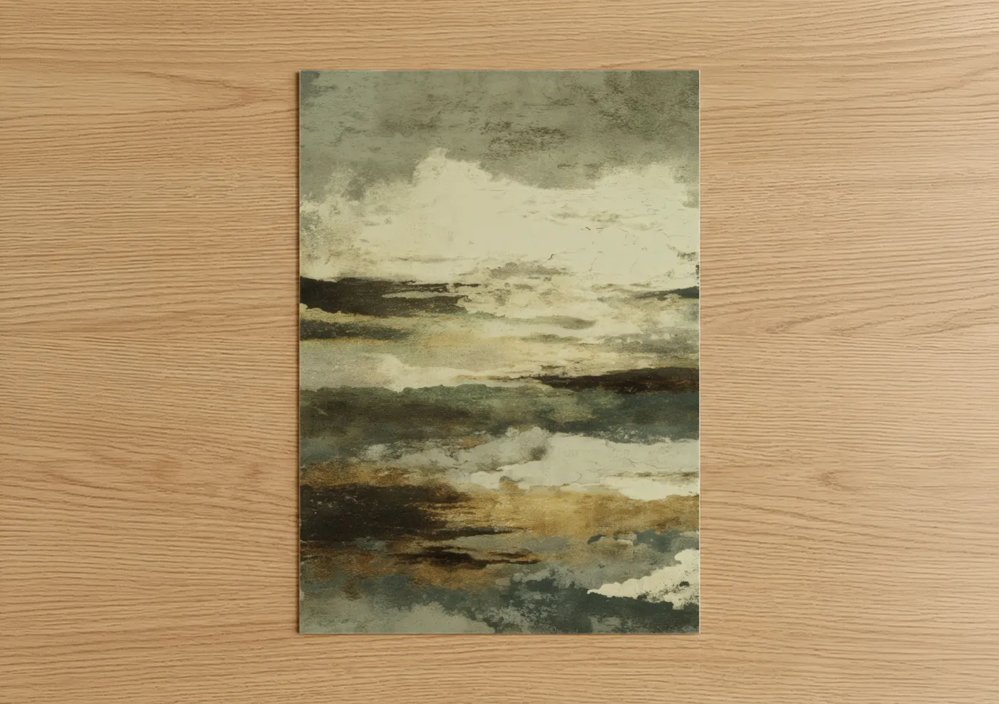 Abstract Natural Stone Layers Texture Wall Art