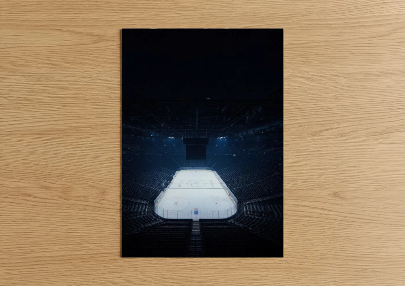 Ice Hockey Arena Stadium Night View Wall Art