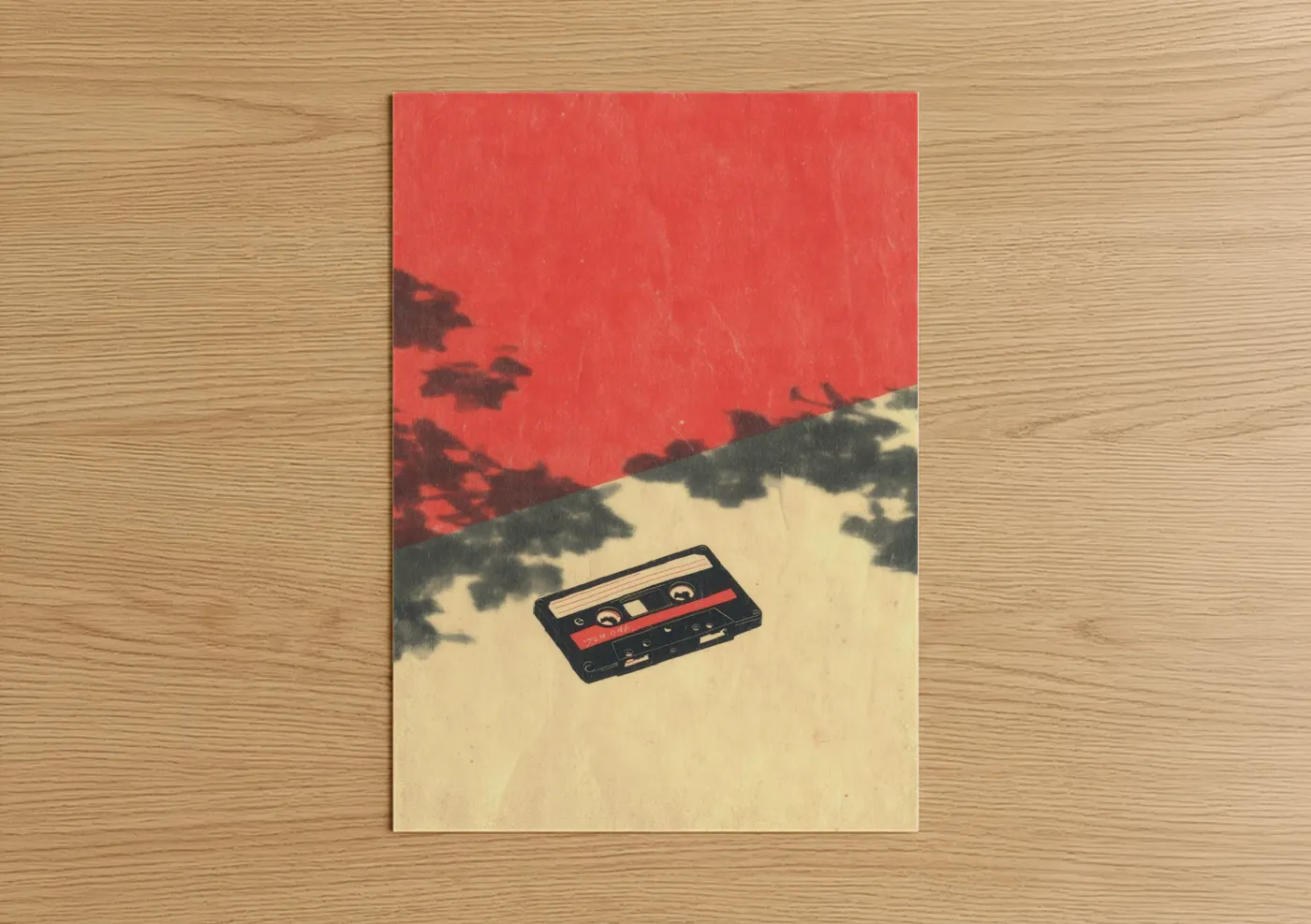 Retro Cassette Tape Vintage Music Equipment Wall Art
