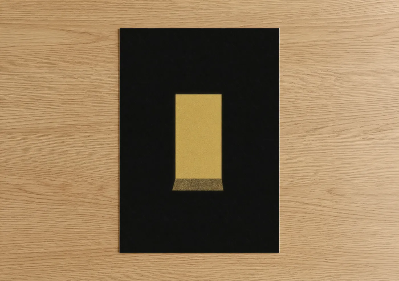 Golden Stack Modern Minimalist Wall Art