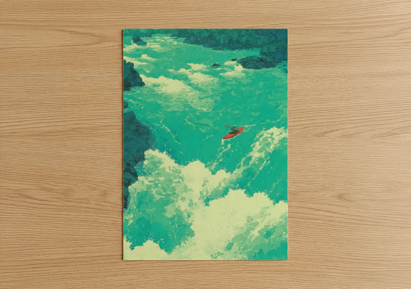 Turquoise Waters Kayaking Adventure Wall Art
