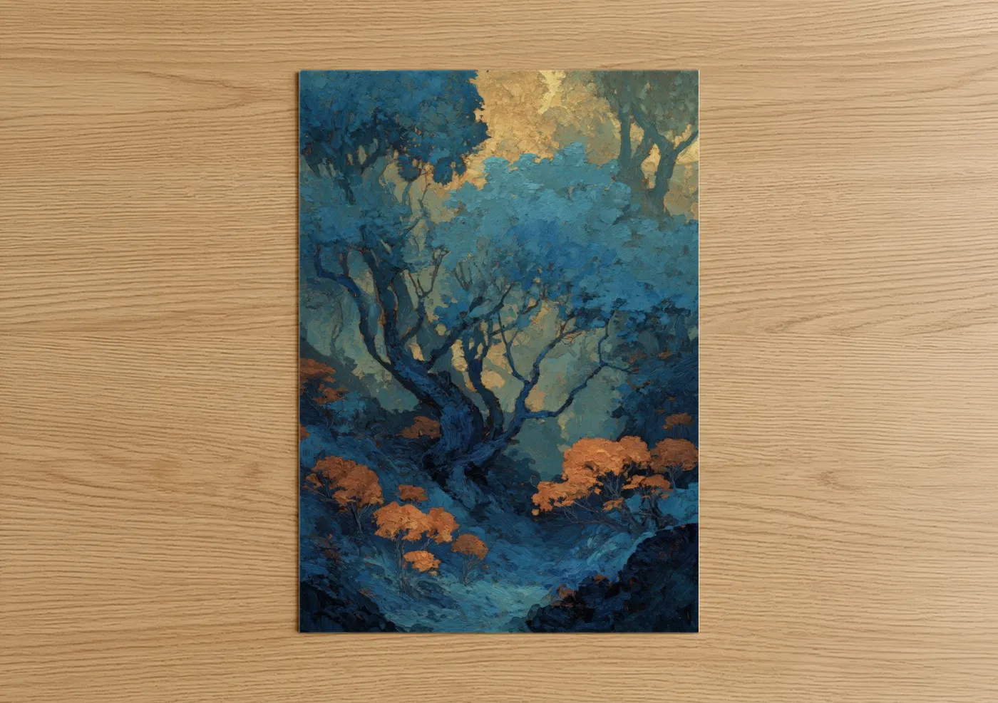 Twilight Forest Grove Landscape Wall Art