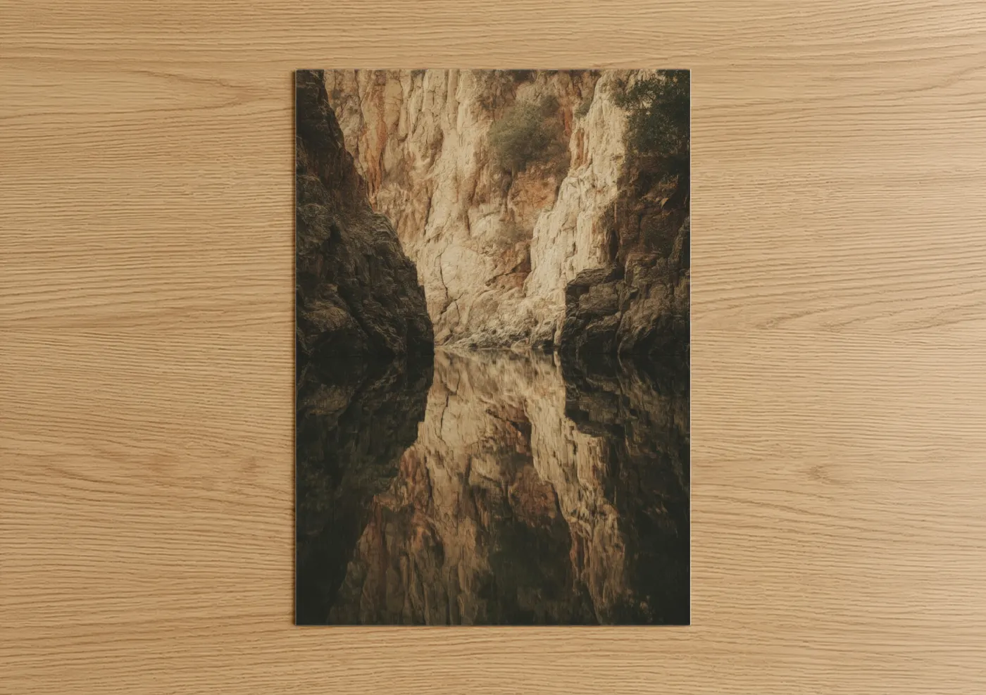 Limestone Canyon Reflection Nature Wall Art