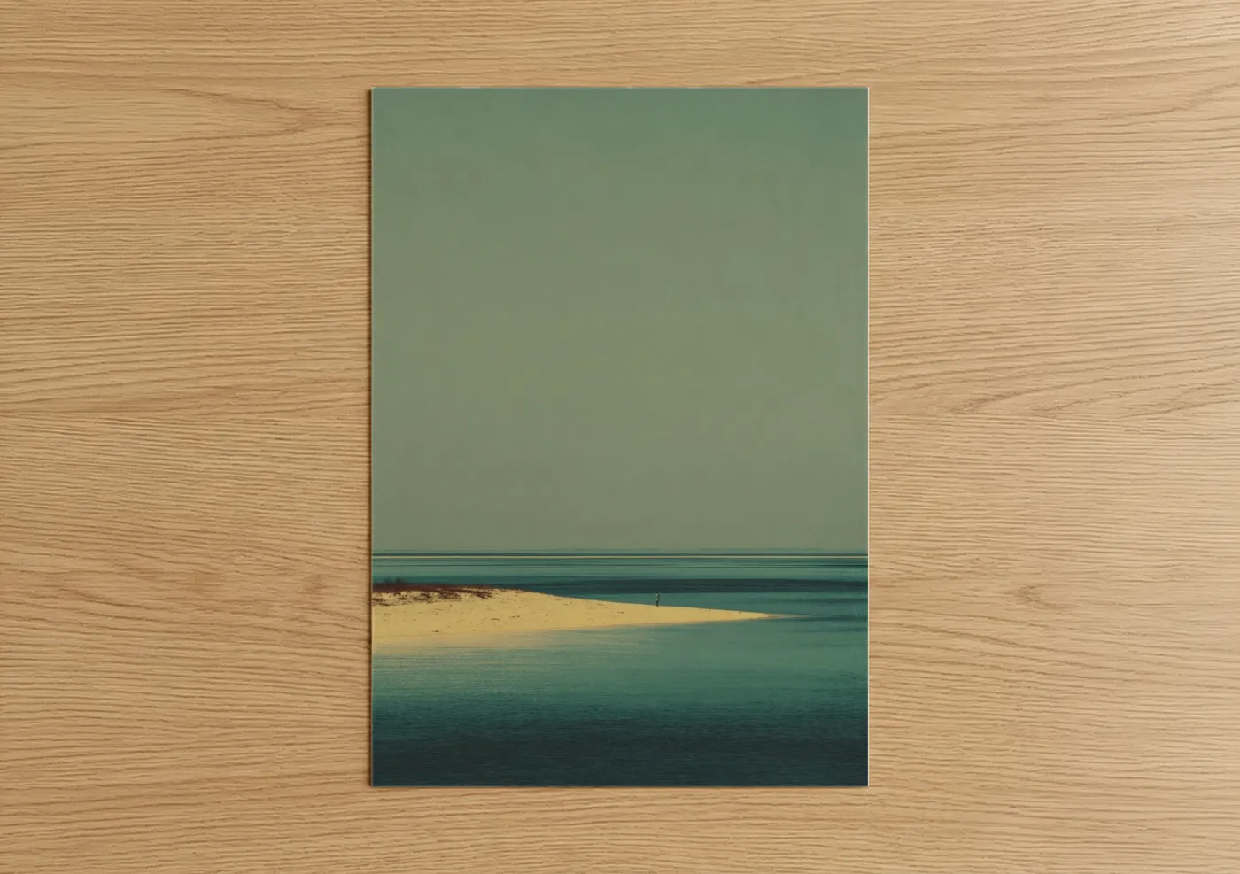 Turquoise Island Minimalist Beach Wall Art