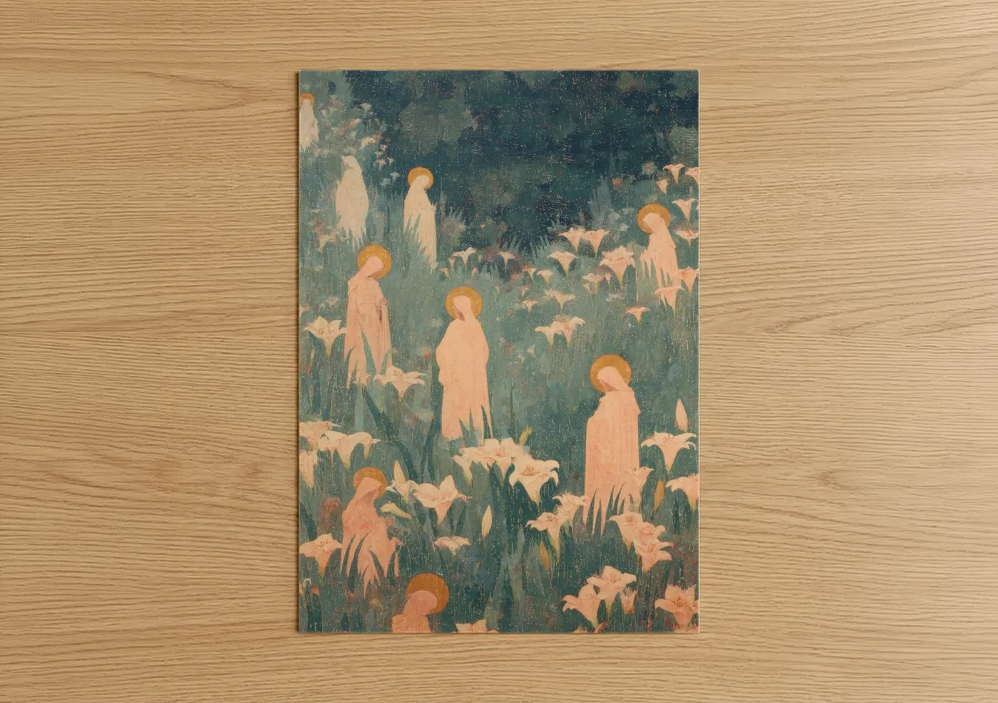 Ethereal Saints Garden All Saints Day Wall Art