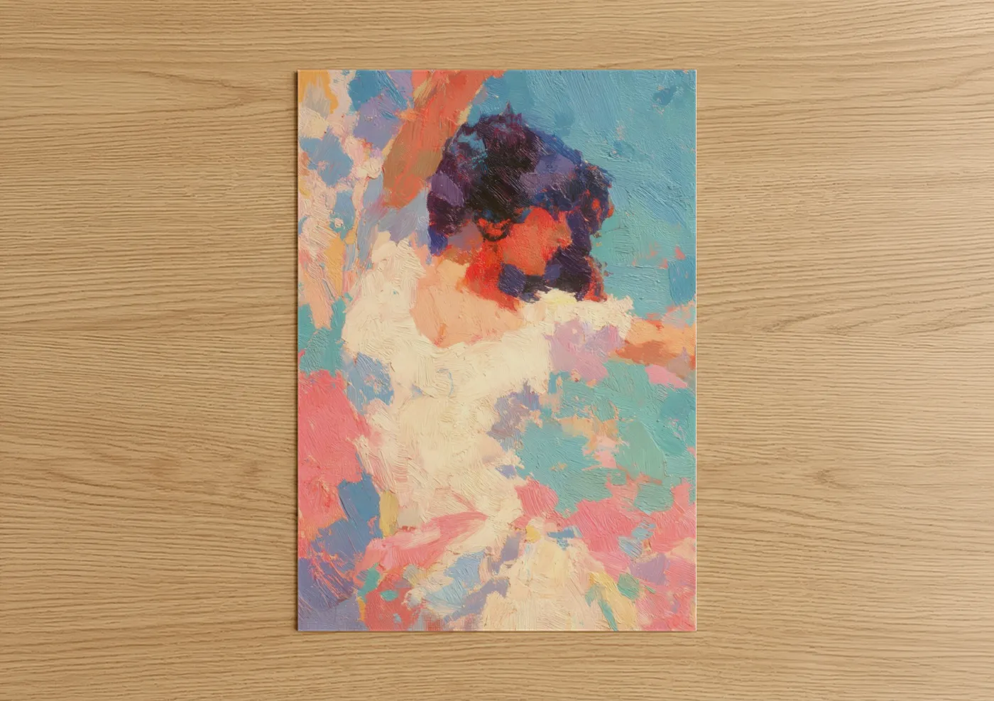 Ethereal Belly Dancer Abstract Expressionist Wall Art
