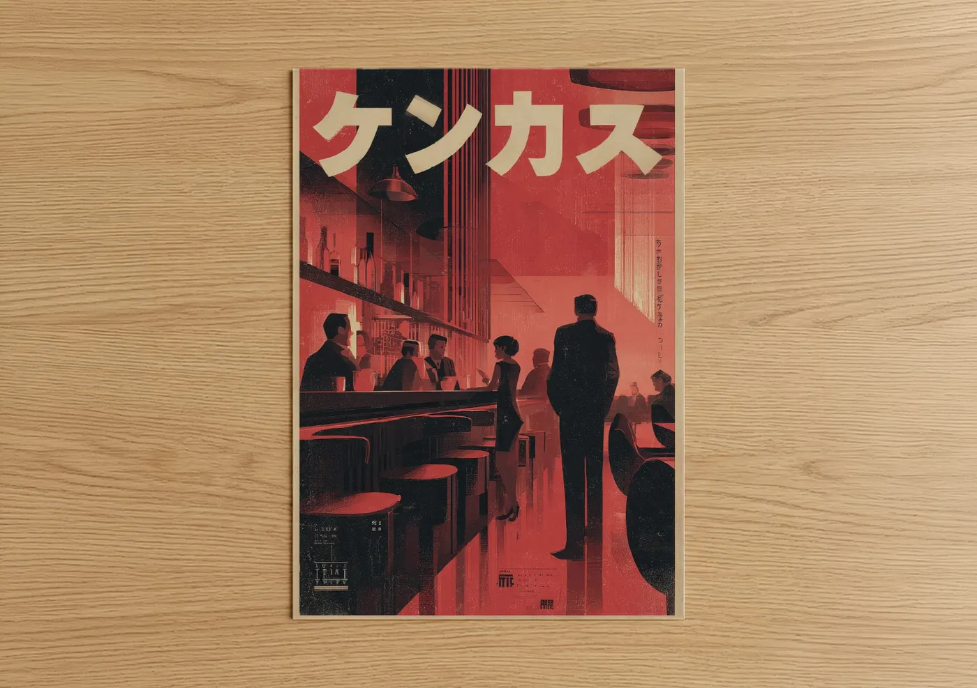 Neon Tokyo Noir Vintage Japanese Ad Wall Art