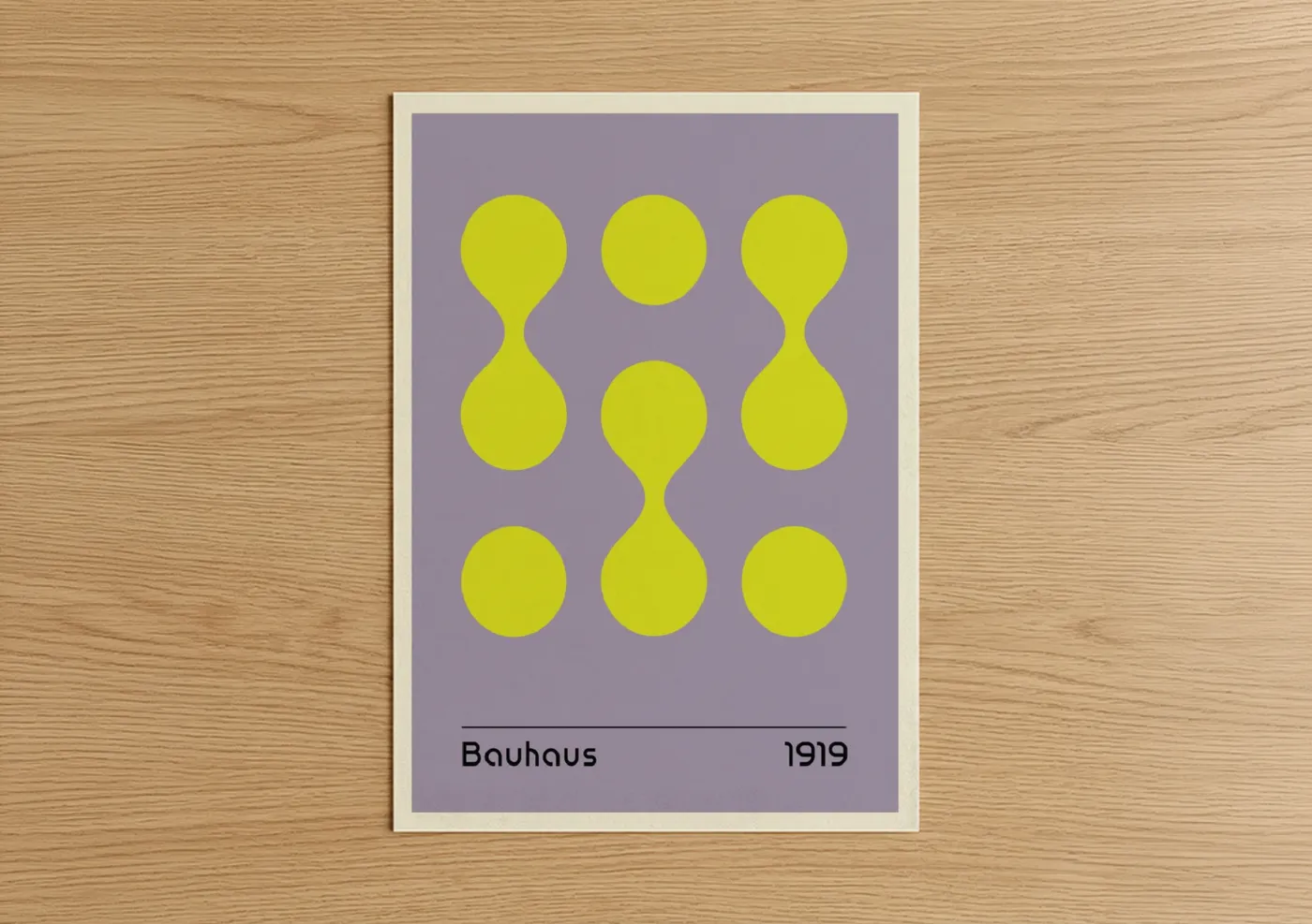 Bauhaus Geometric Circles 1919 Abstract Wall Art