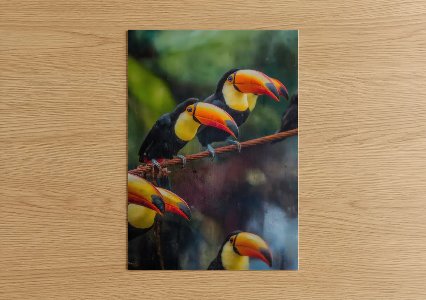 Colorful Toucan Birds Tropical Wildlife Wall Art