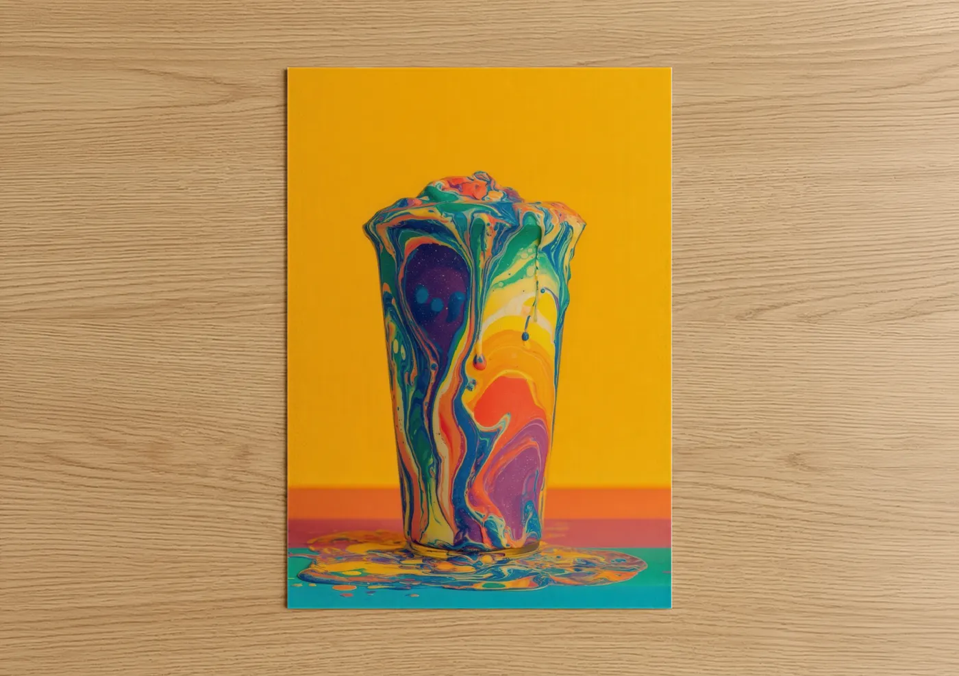 Cosmic Milkshake Pop Art Illustration Wall Art