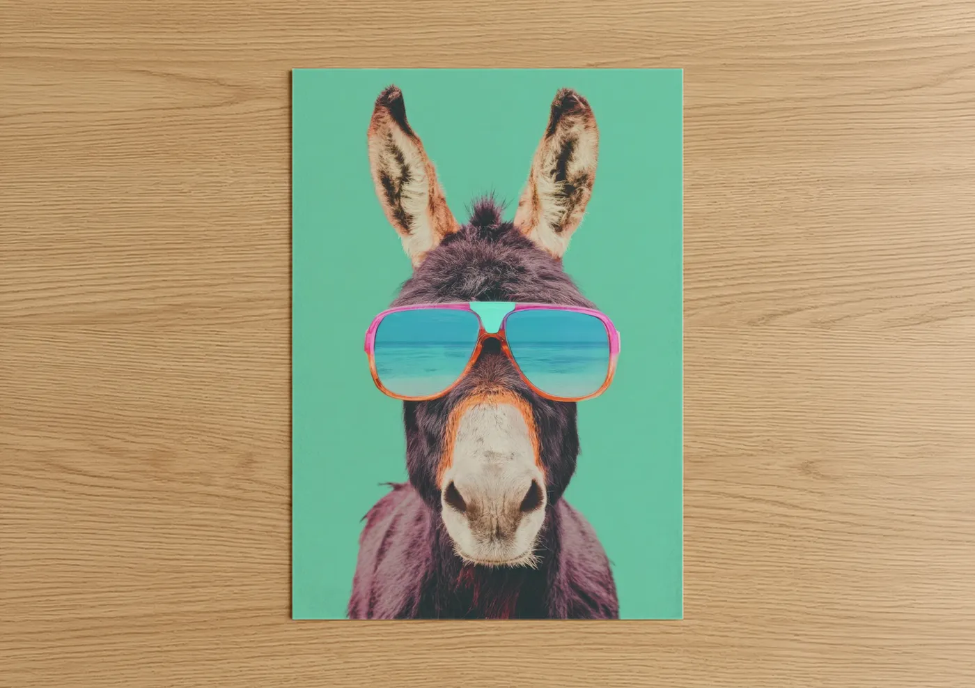 Cool Donkey with Sunglasses Pop Wall Art