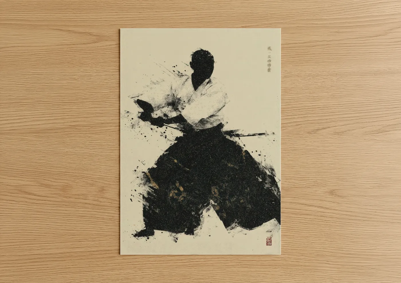Aikido Warrior Martial Arts Japanese Wall Art