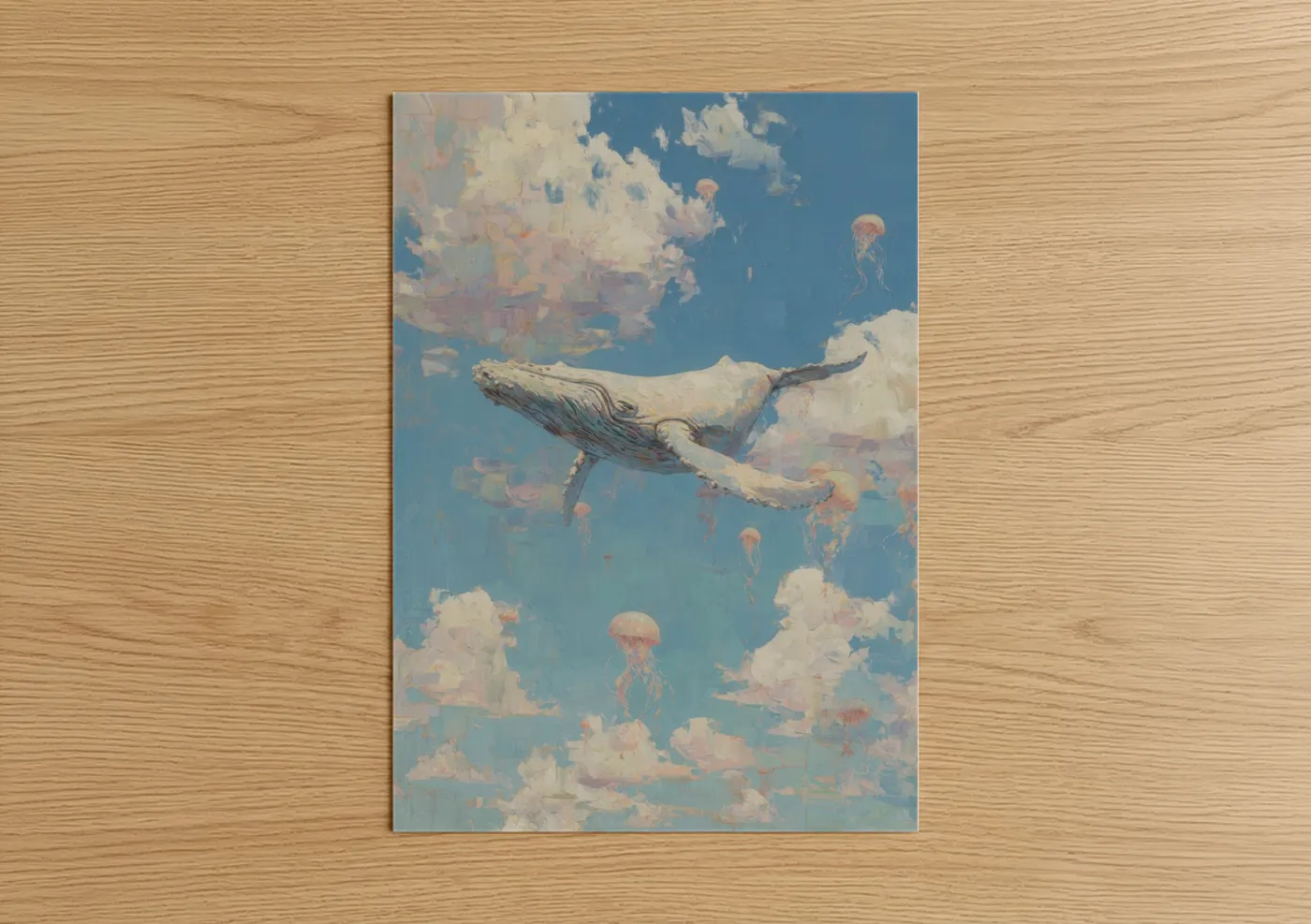 Gray Whale Dreamscape Sky Wall Art
