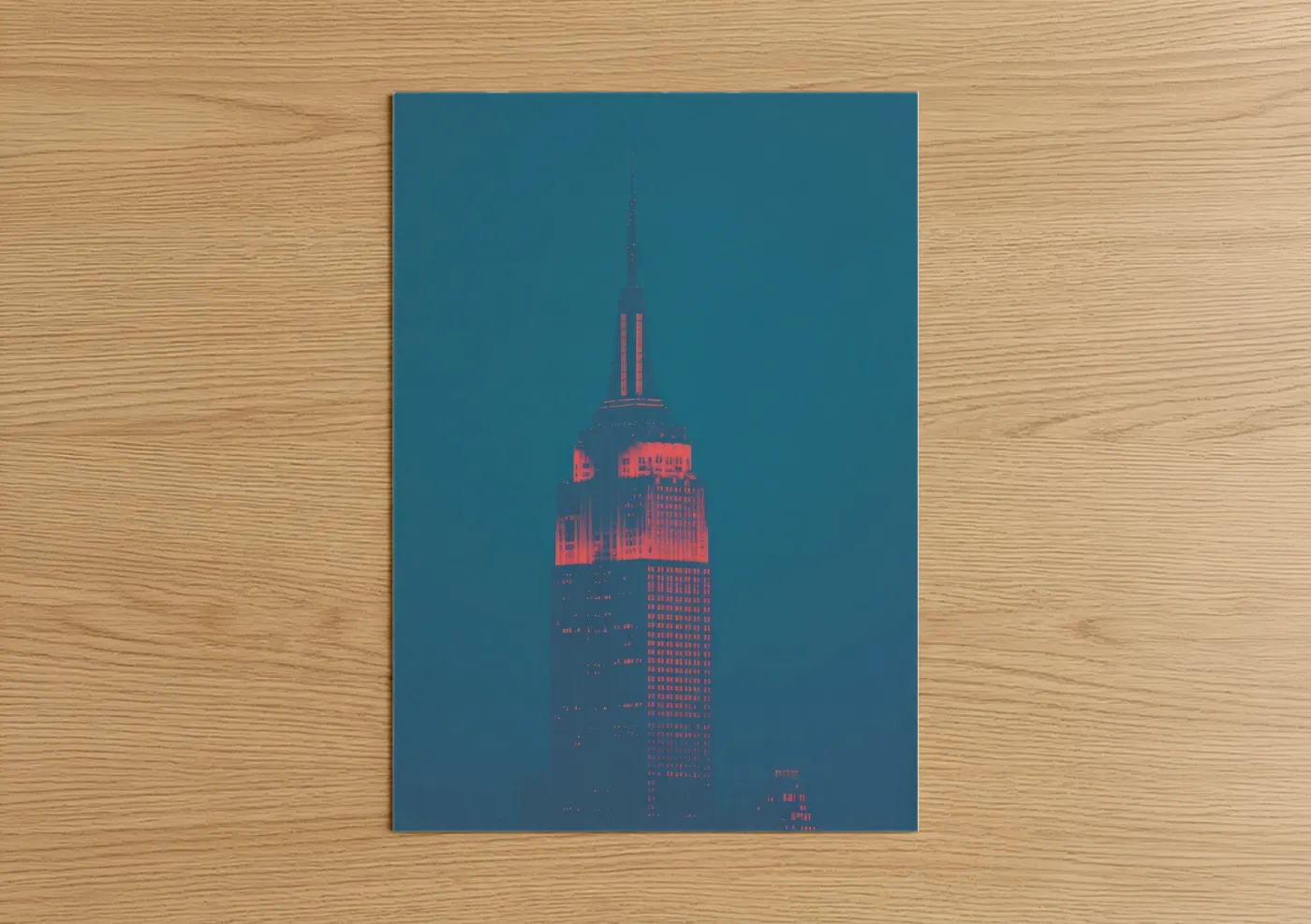 Neon Empire State Building Wall Art