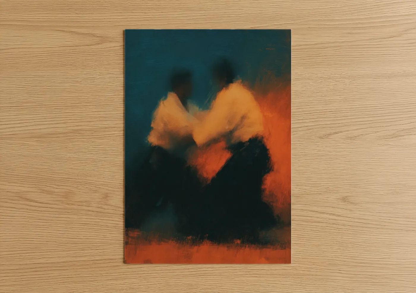 Dynamic Judo Match Abstract Wall Art