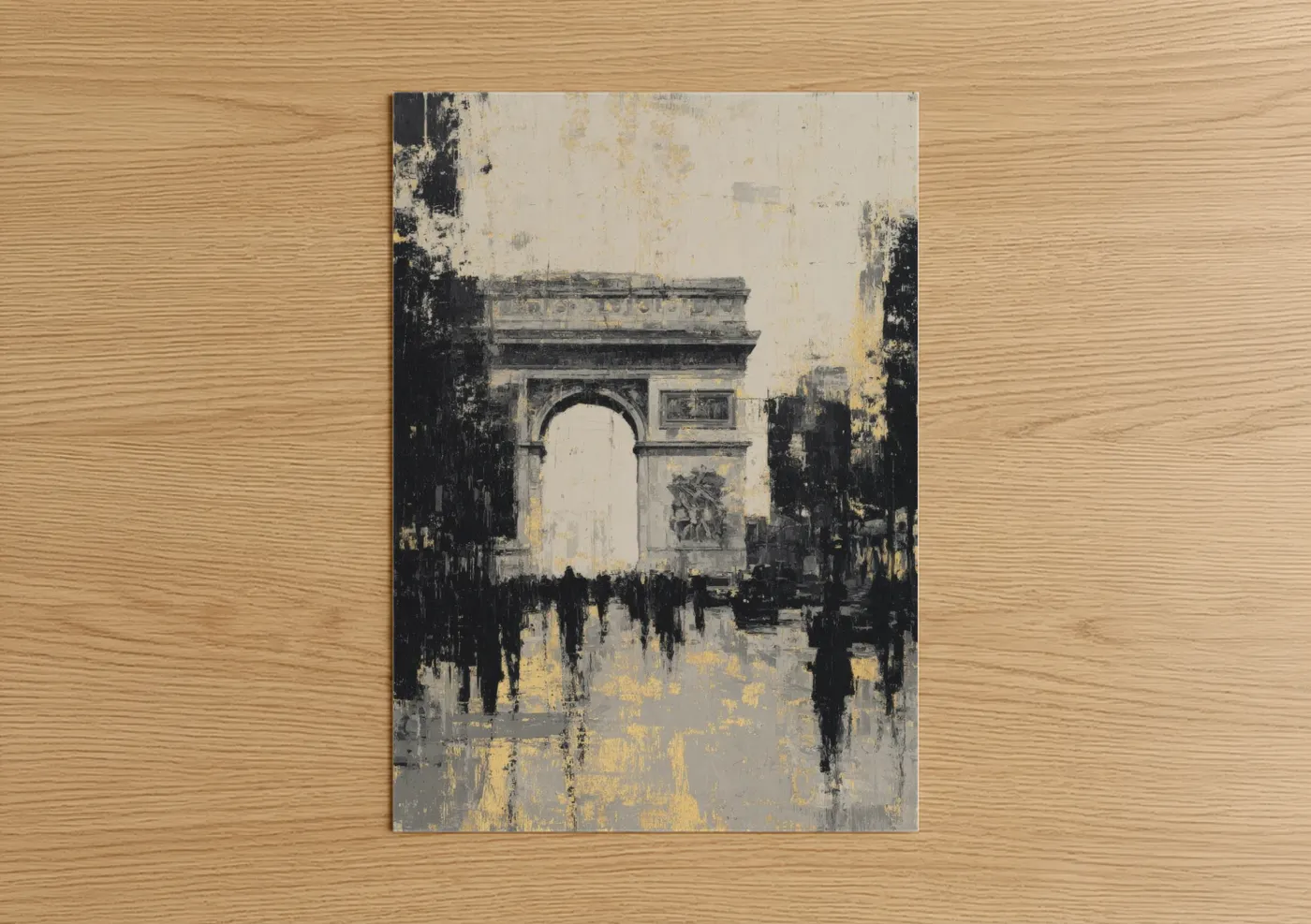 Arc de Triomphe Urban Street Painting Wall Art