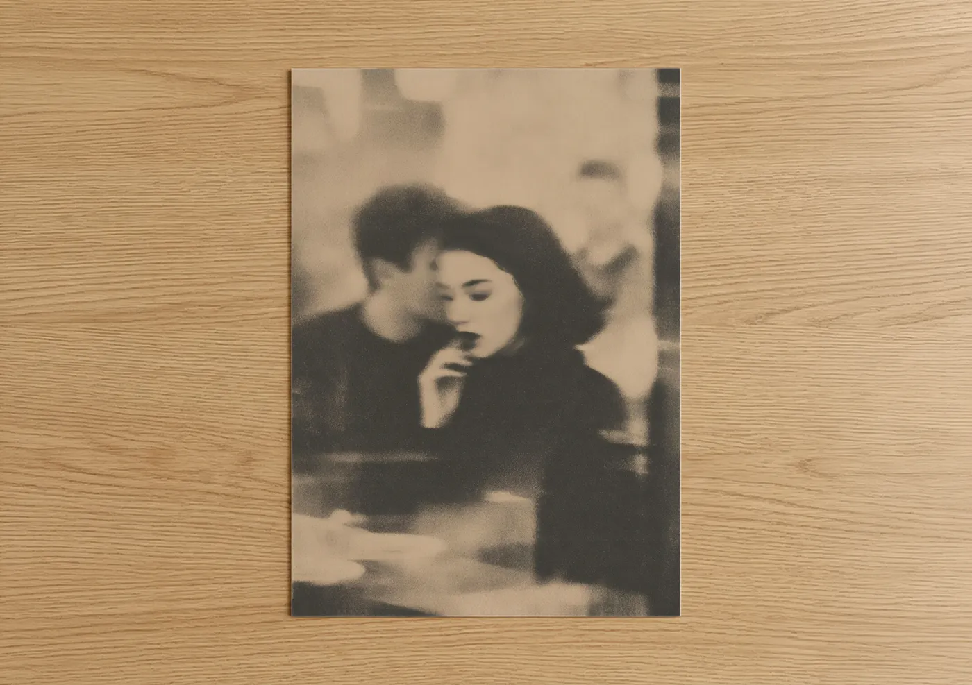 Vintage Couple Black and White Photography Wall Art
