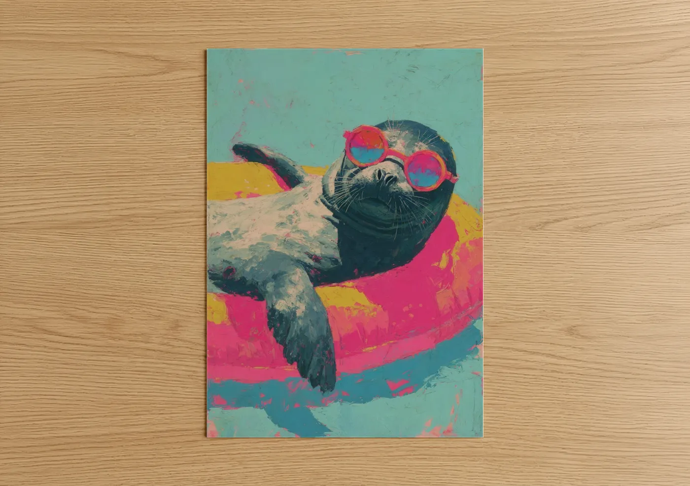 Cool Seal Pop Art Sunglasses Wall Art