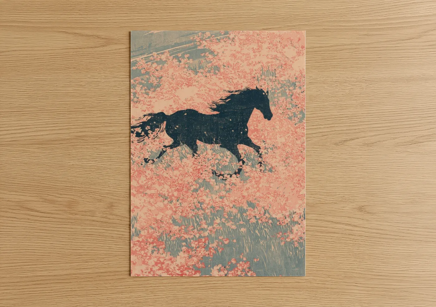 Galloping Horse Sprint Racing Wall Art