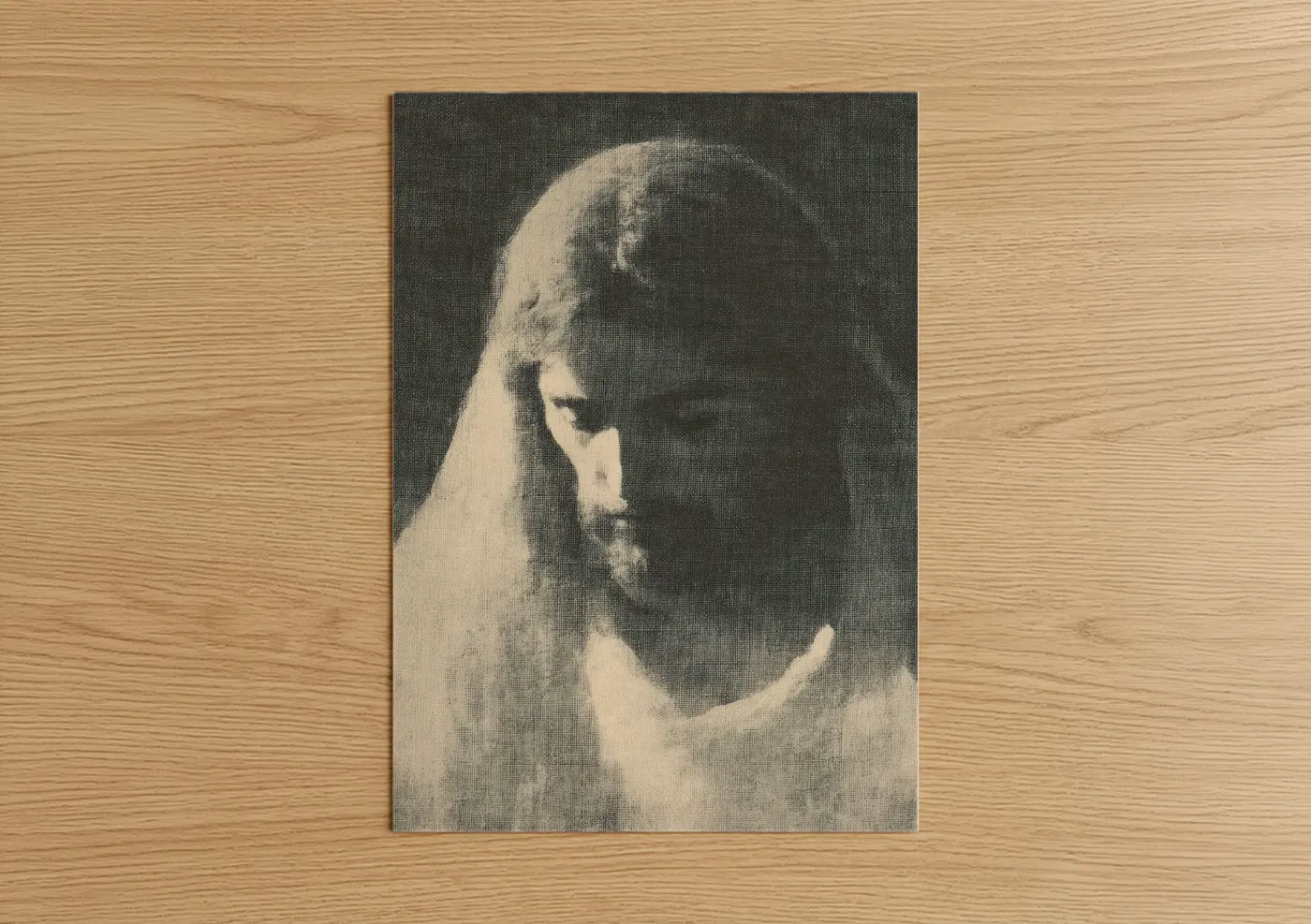 Jesus Christ Contemplative Portrait Wall Art