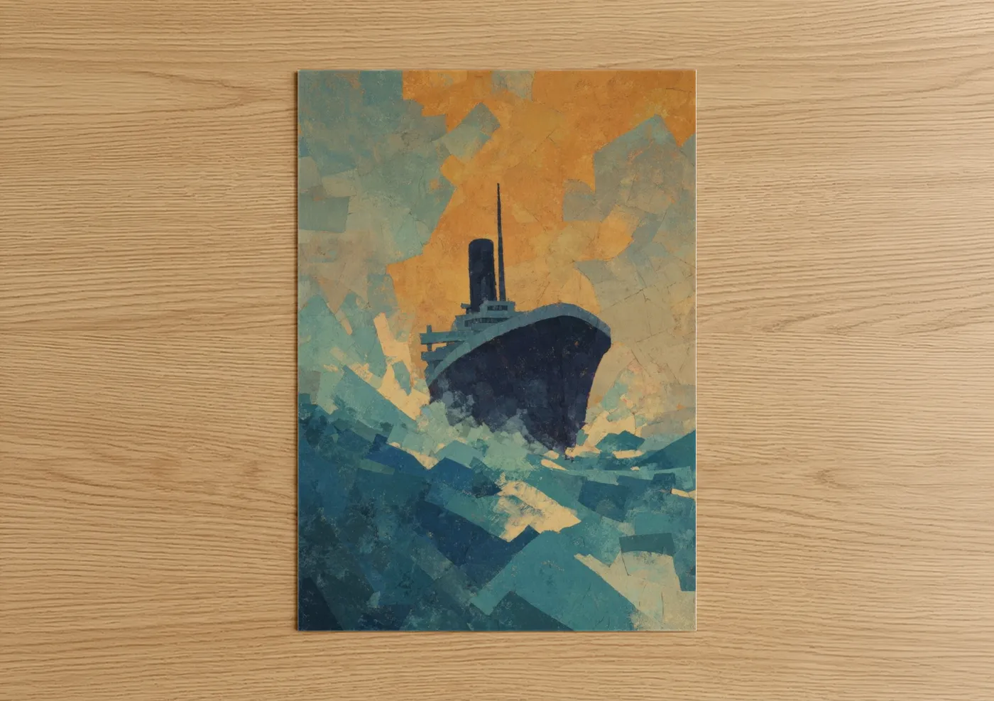 Vintage Cruise Ship Ocean Wall Art