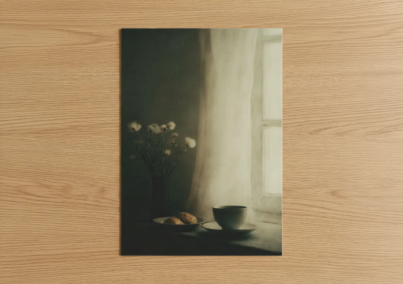 Quiet Breakfast Still Life Morning Light Wall Art
