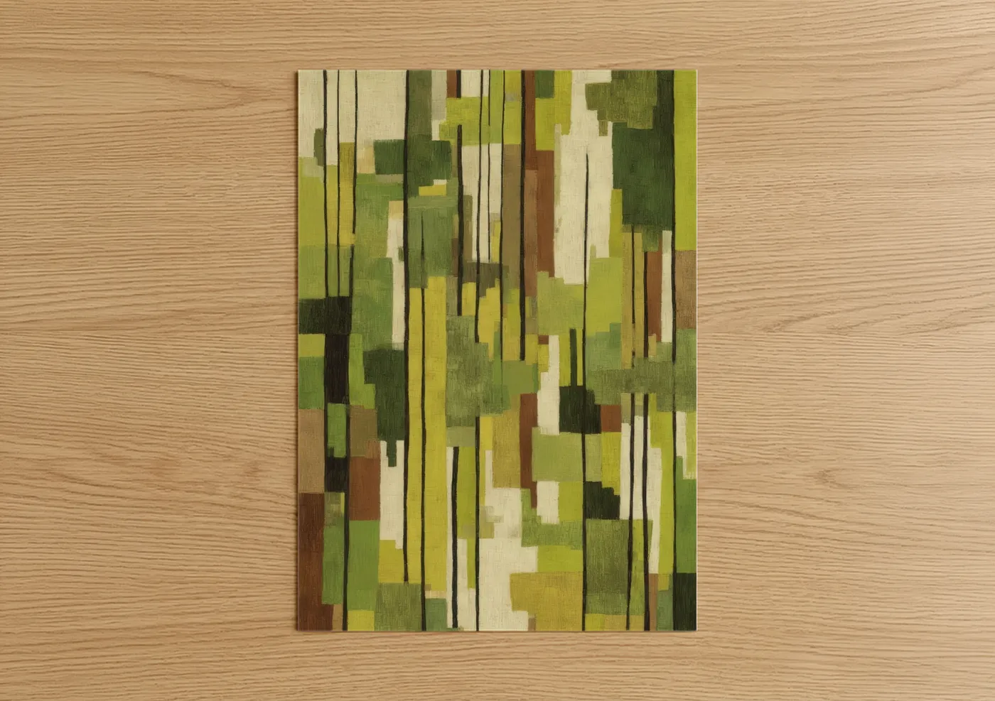 Modern Linden Tree Abstract Wall Art