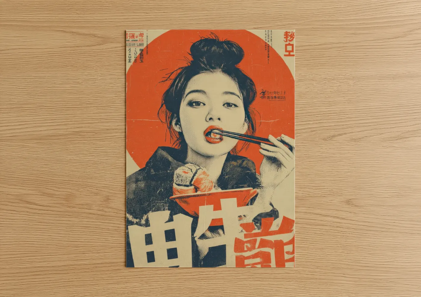 Vintage Japanese Makeup Ad Poster Wall Art