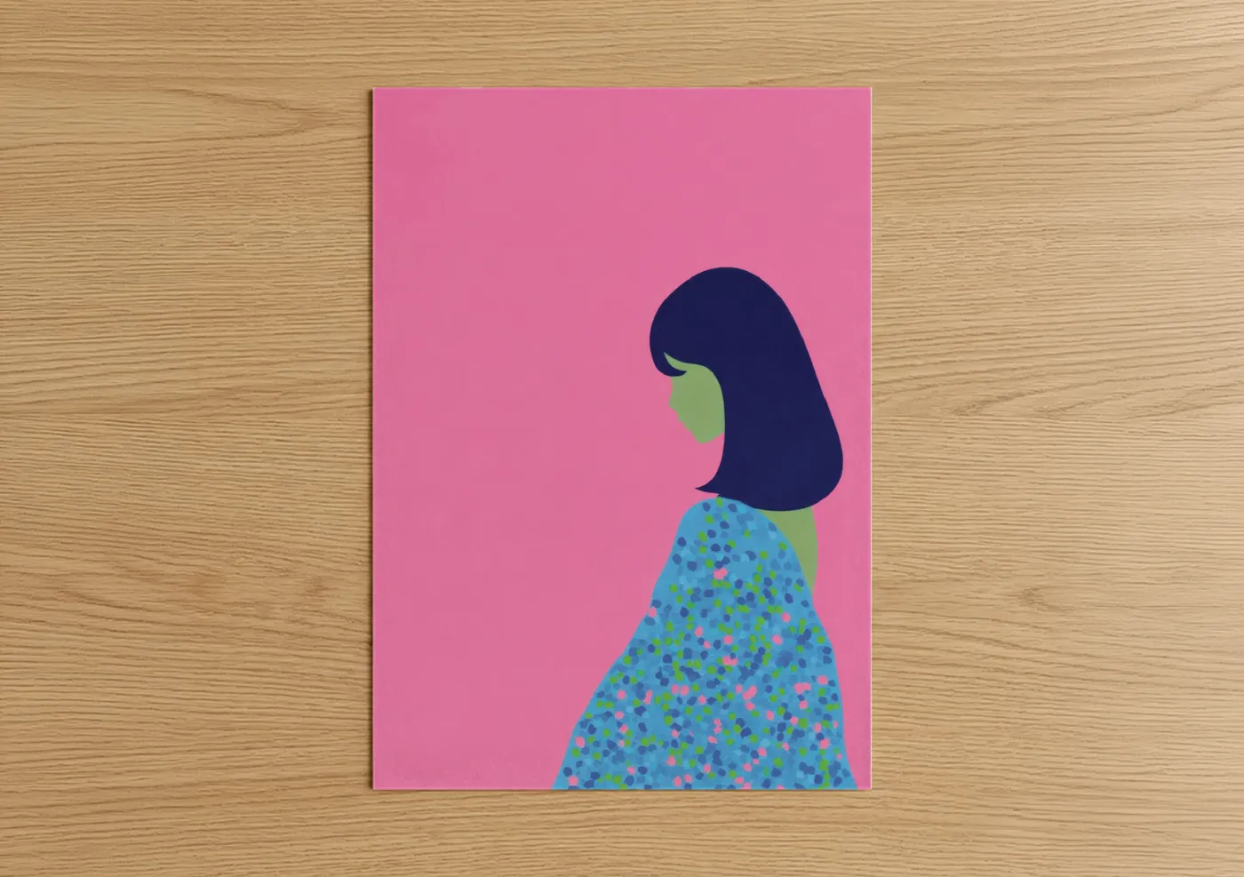 contemporary fashion illustration art print Wall Art