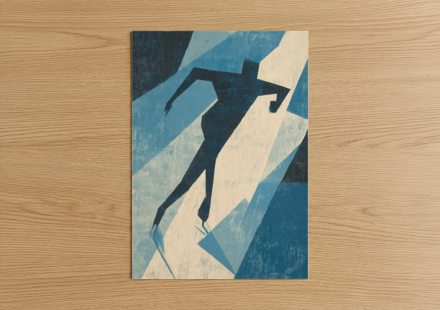 Graceful Ice Skater Winter Sport Wall Art