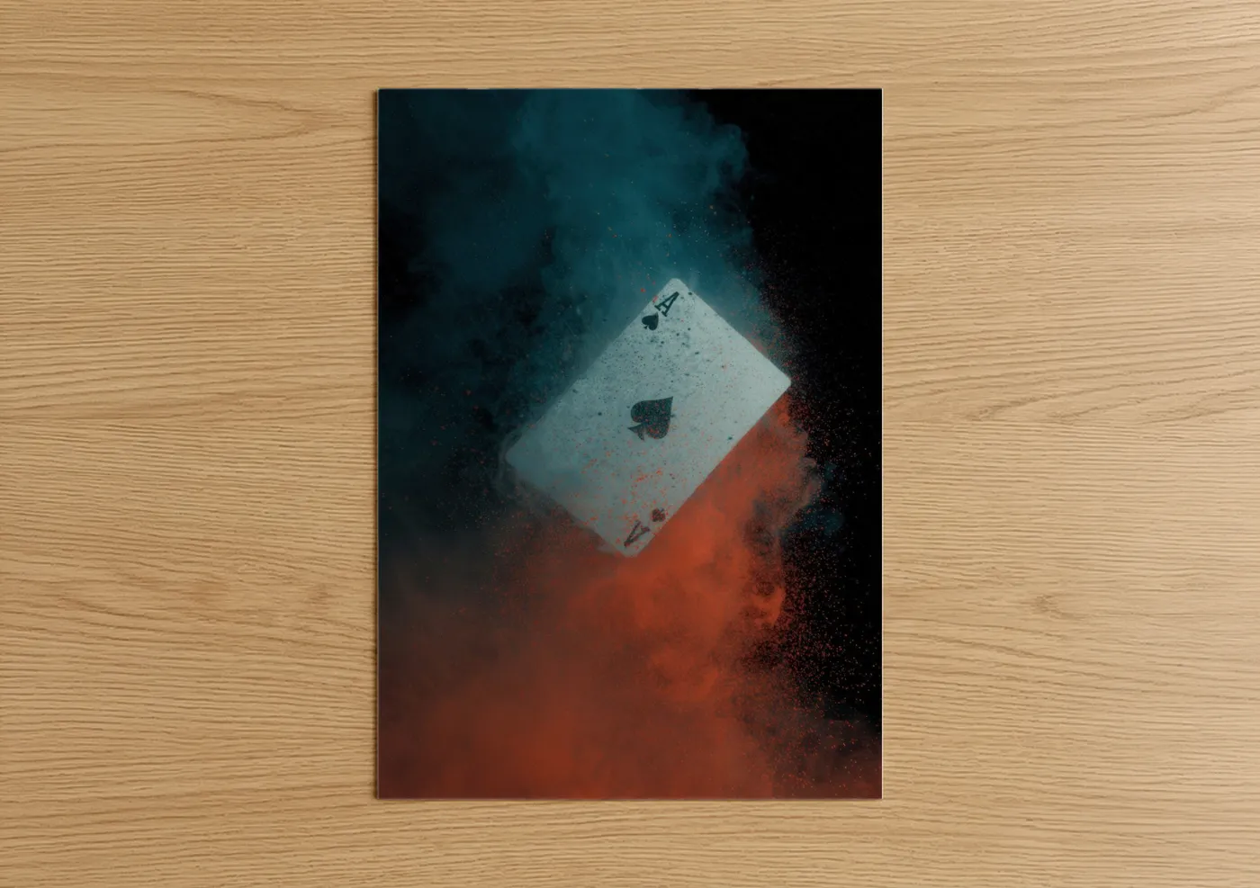 Ace of Spades Dramatic Card Game Wall Art